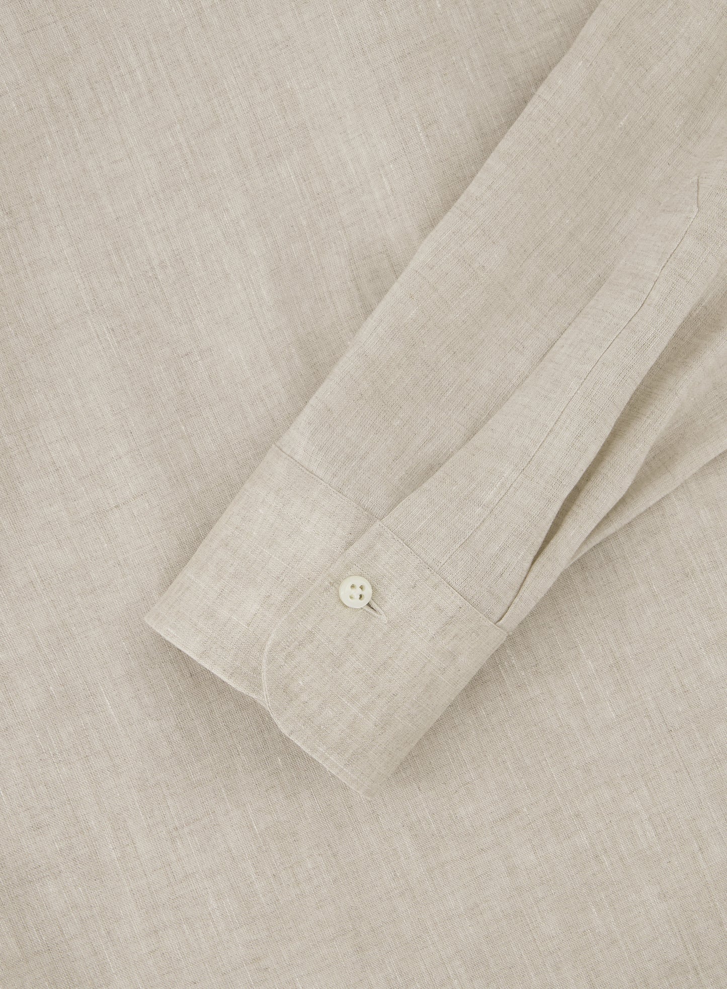 Stretch shirt van linnen | Beige