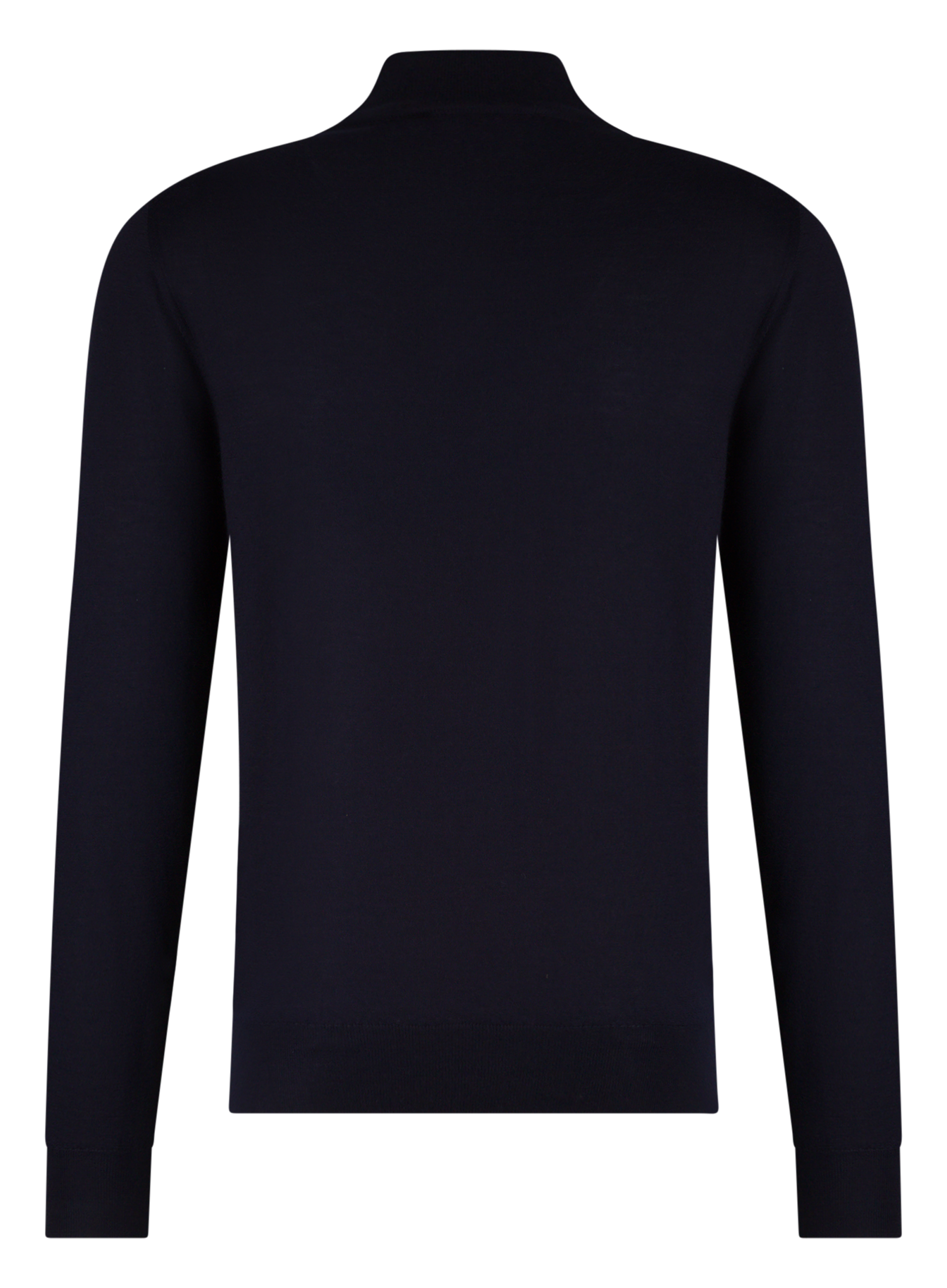 Half-zip vest van cashmere en zijde | BLUE NAVY