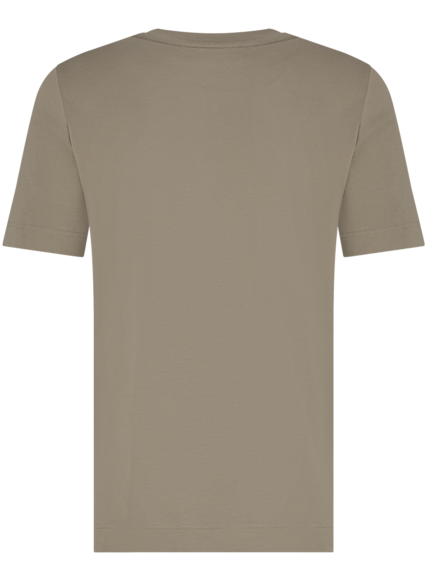 T-shirt van katoen | TAUPE