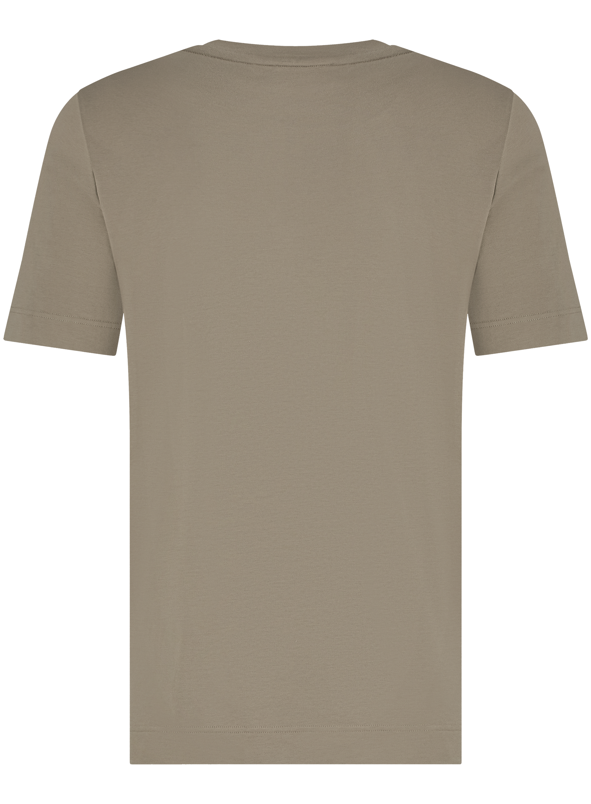 T-shirt van katoen | TAUPE