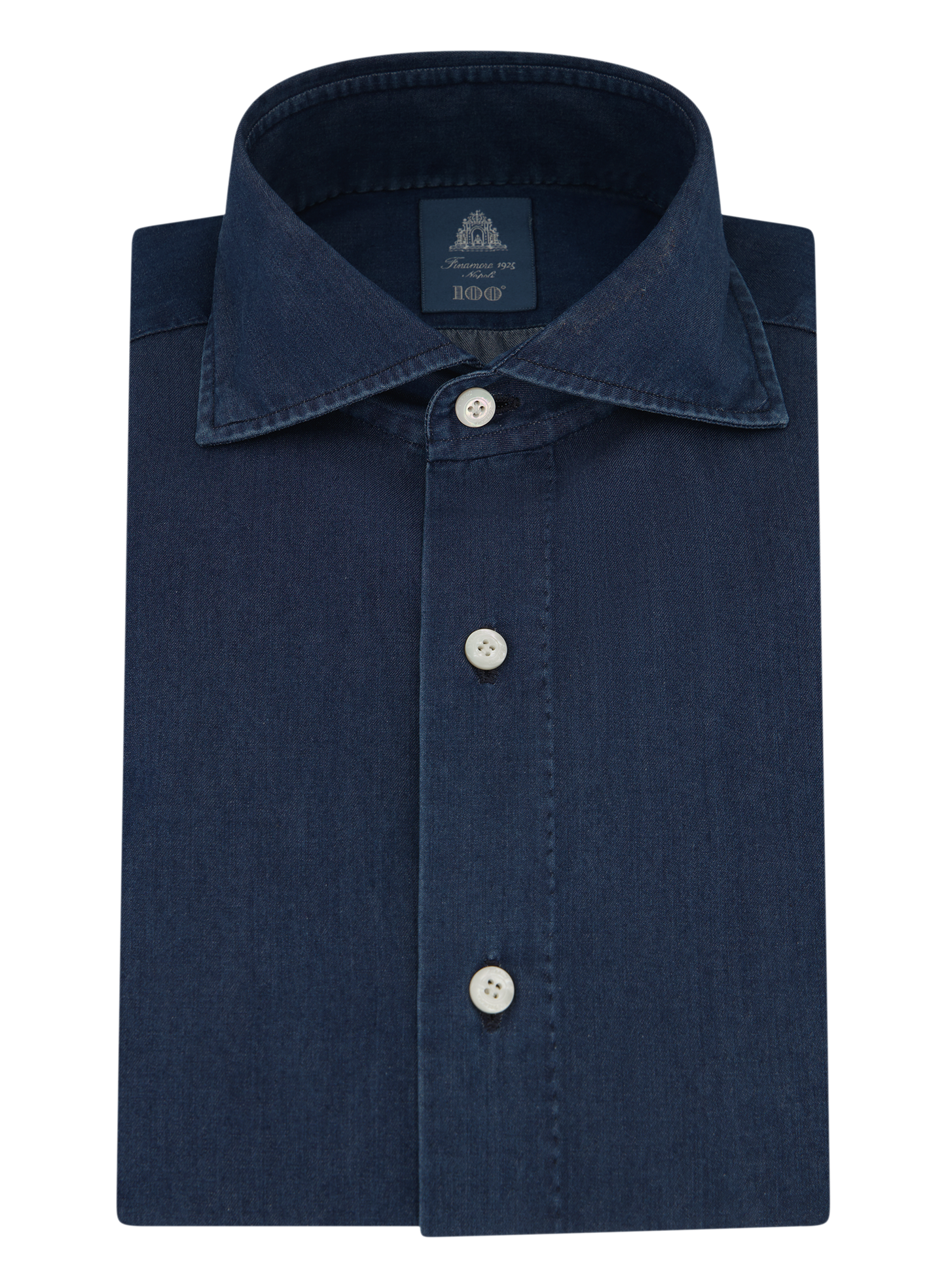 Denim shirt van katoen | DARK.BLUE DENIM