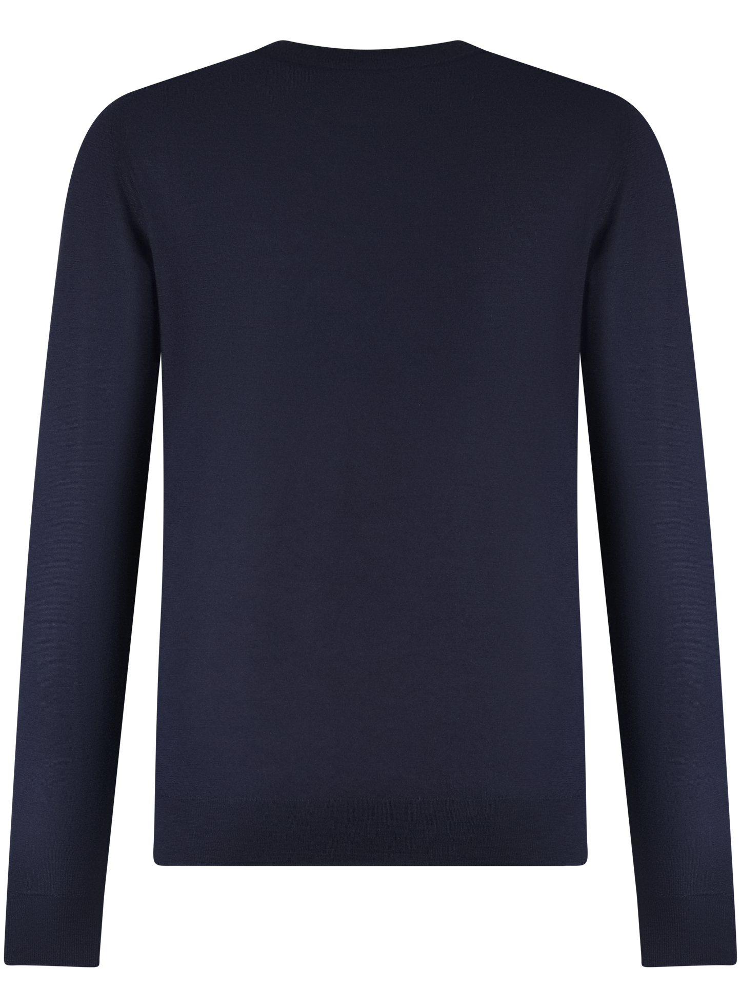 Longsleeve crewneck van cashmere en zijde | BLUE NAVY