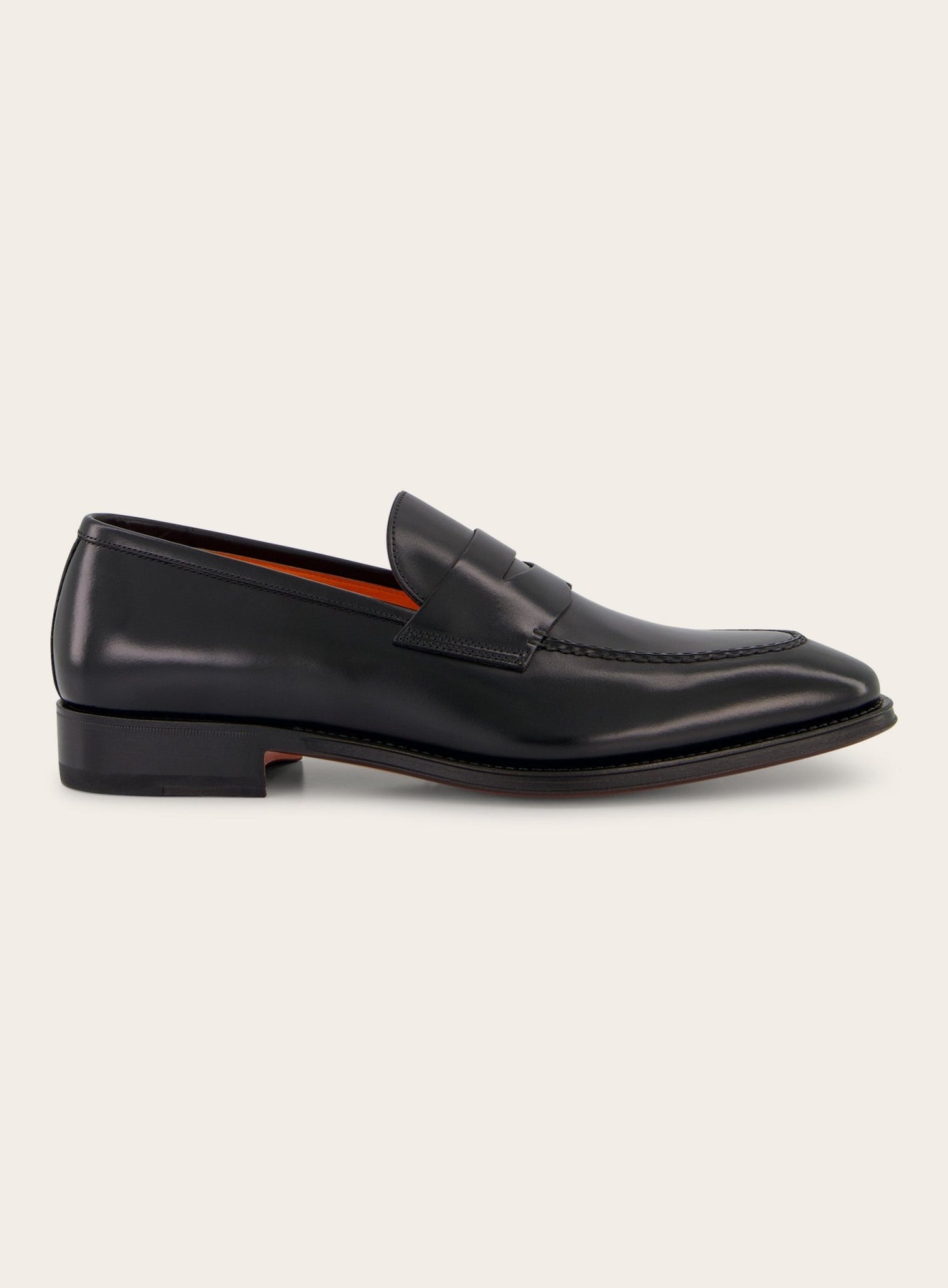 Penny loafers van leer | Zwart