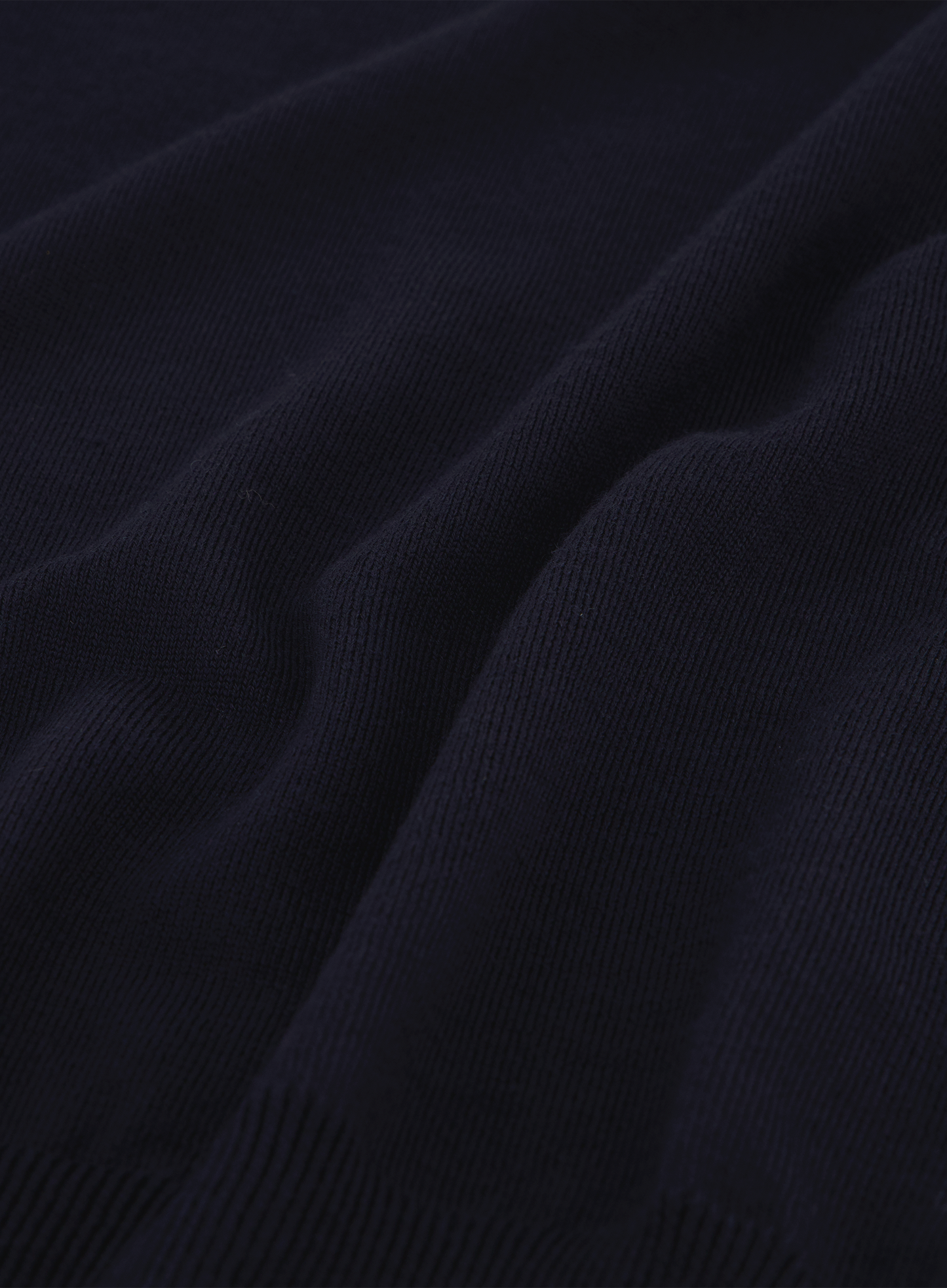 Buttonless polo van wol | FULL_WIDTH | BLUE NAVY