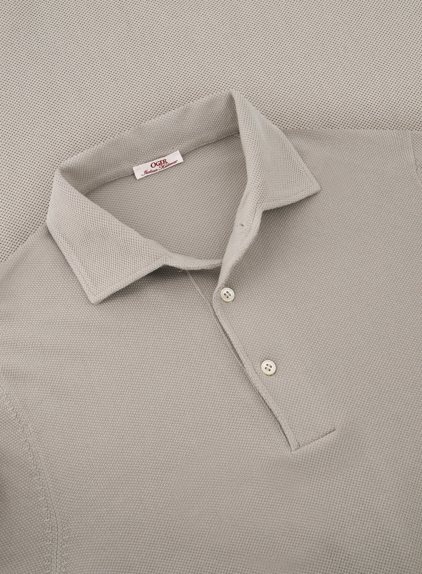 Pique polo van katoen | Beige