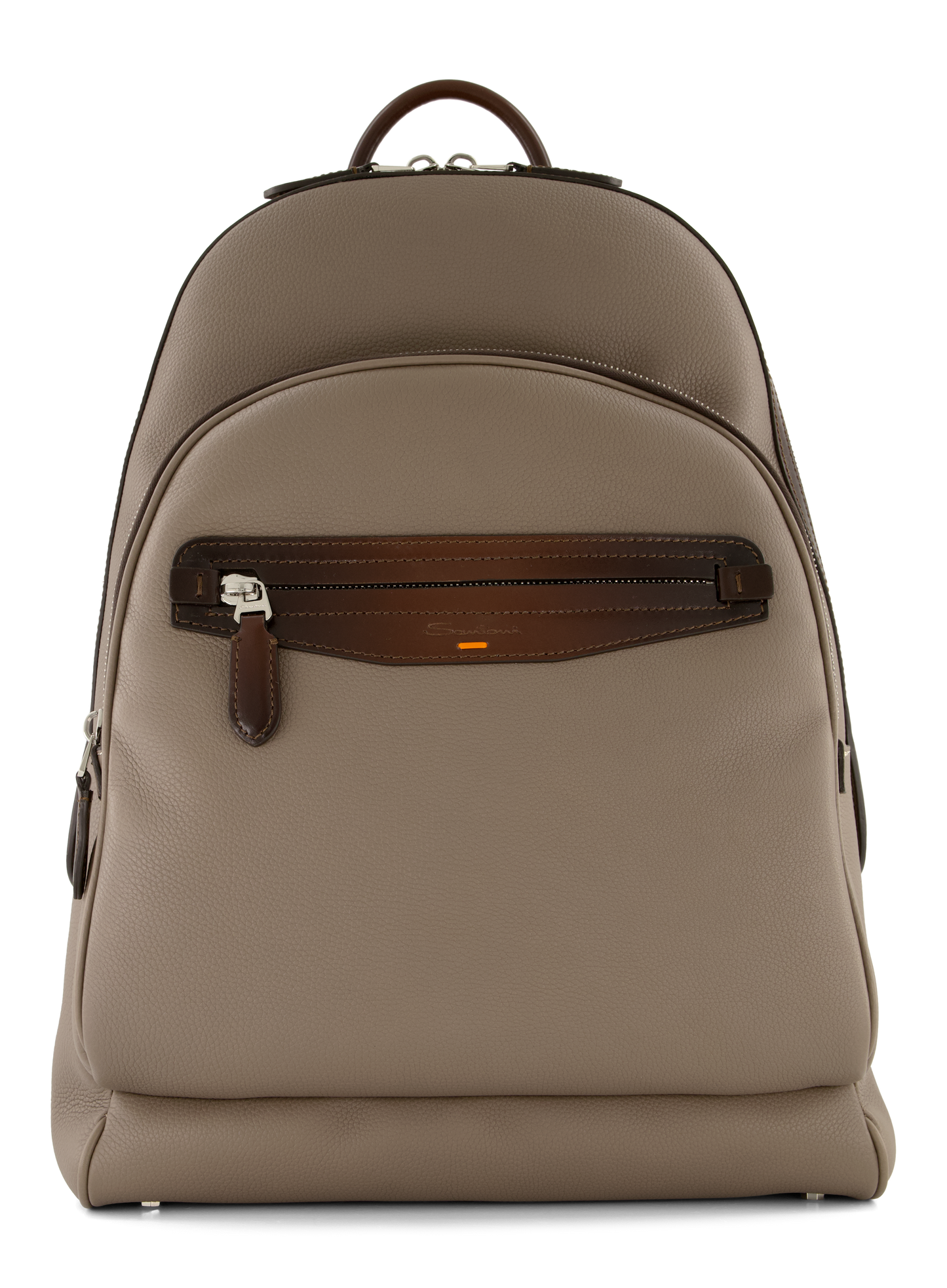 Rugzak van leer | TAUPE