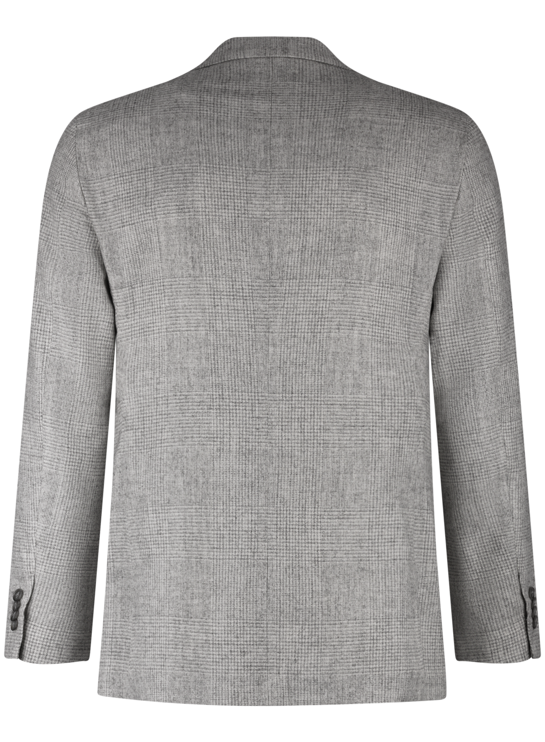 Glencheck jasje van wol en alpaca | Grijs