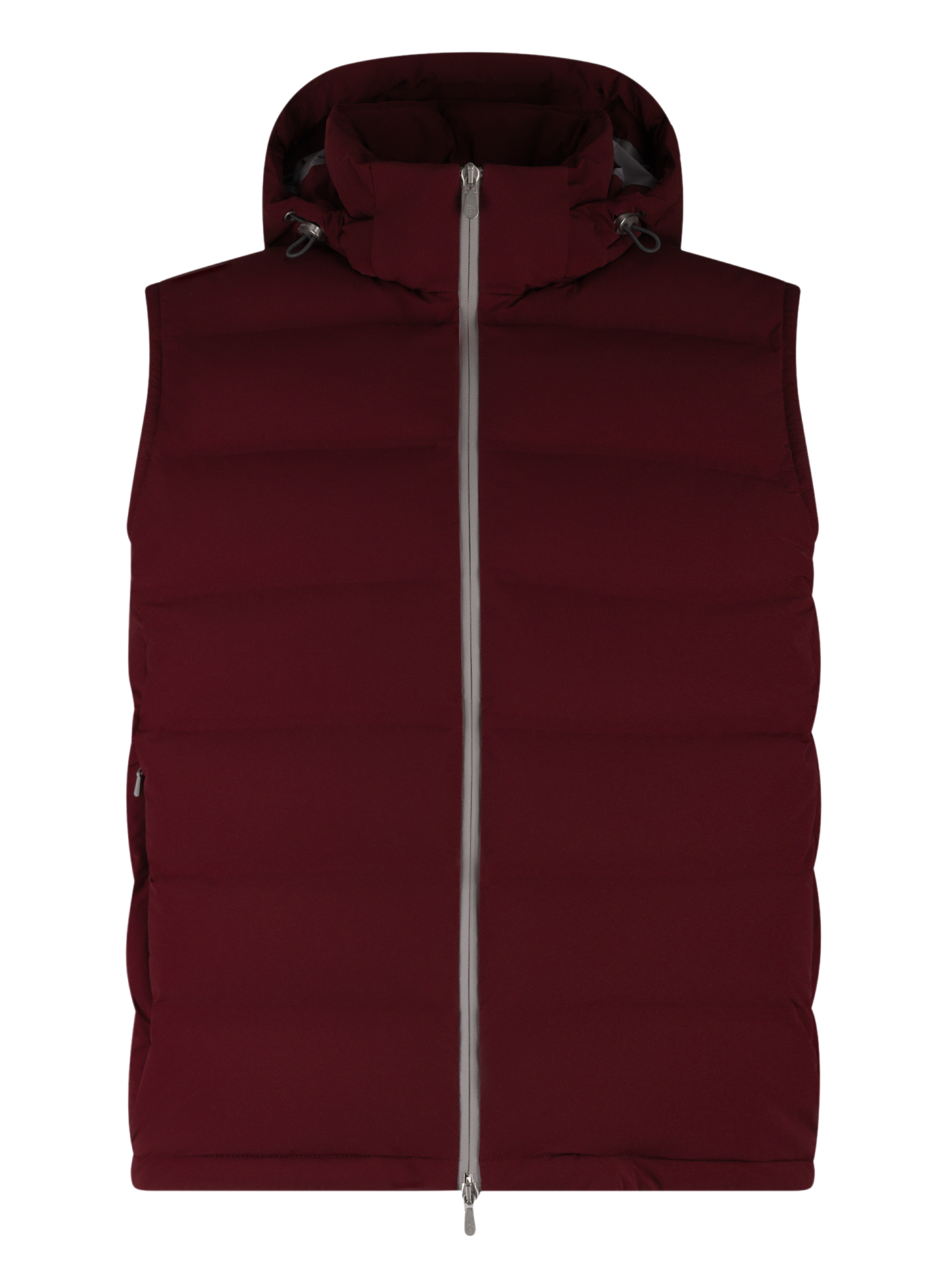 Gewatteerde bodywarmer met capuchon | Rood
