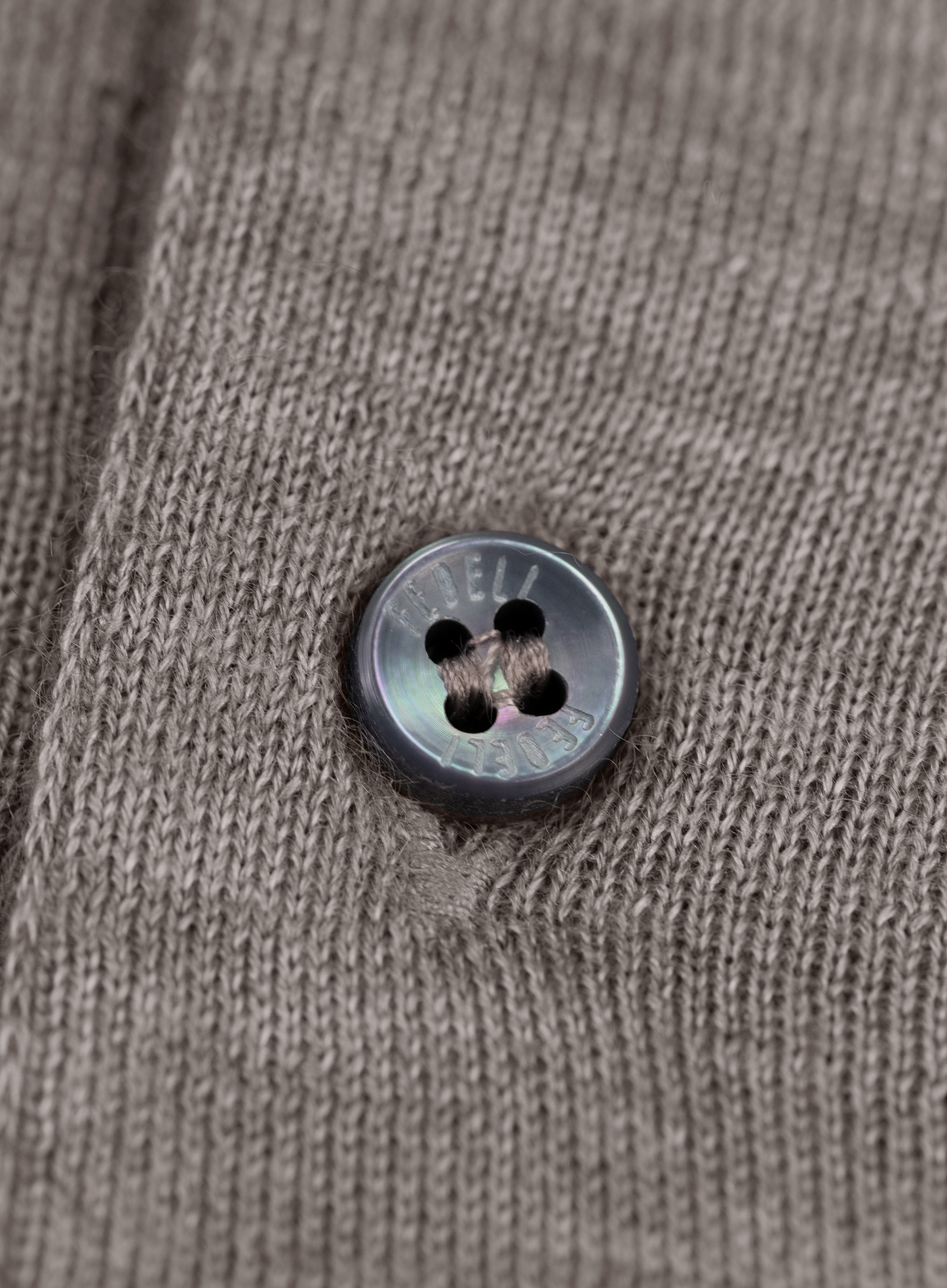 Polo van cashmere en zijde | FULL_WIDTH | TAUPE