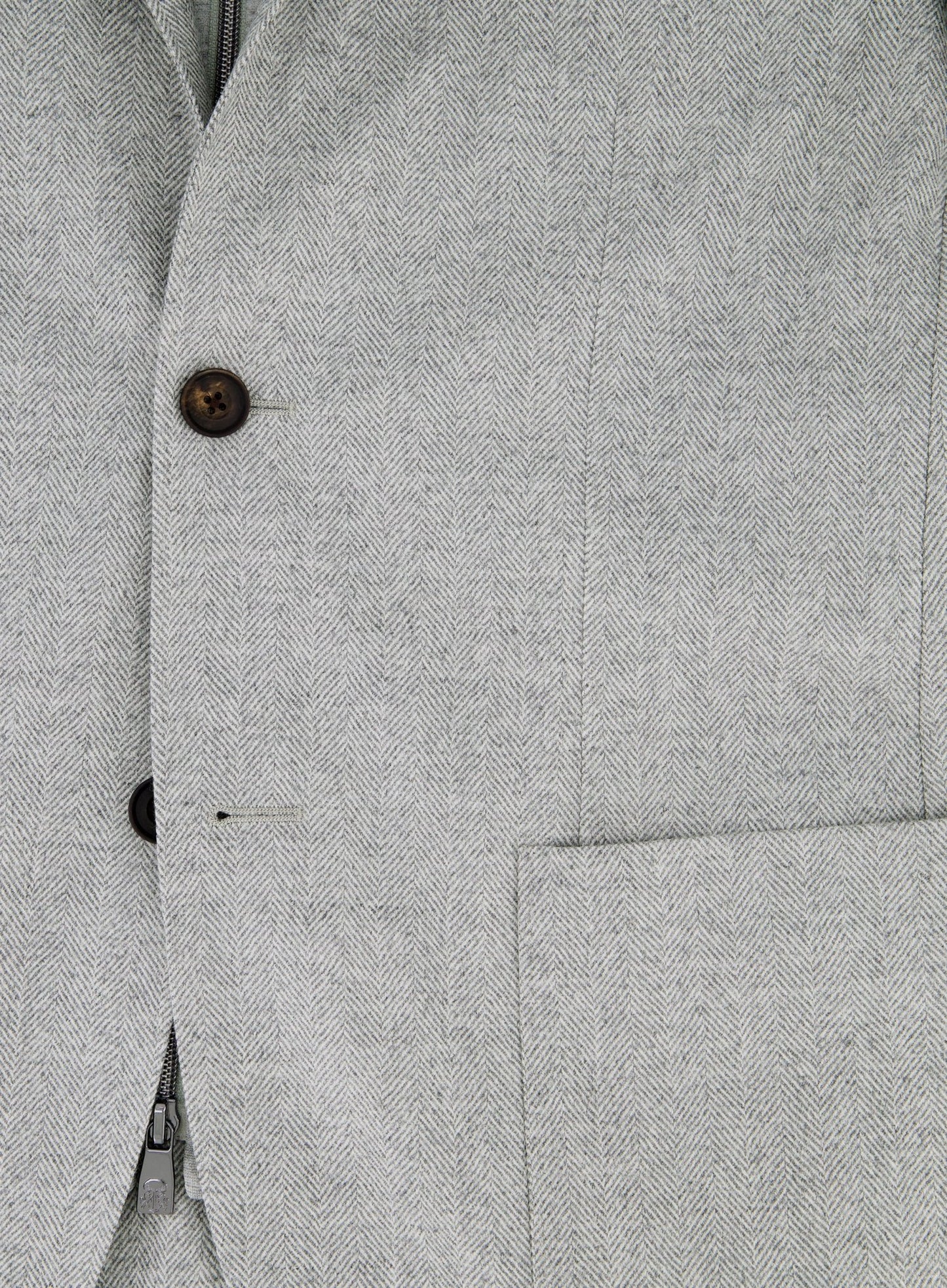 Jasje met uitneembare kraag van wol | L.Grijs