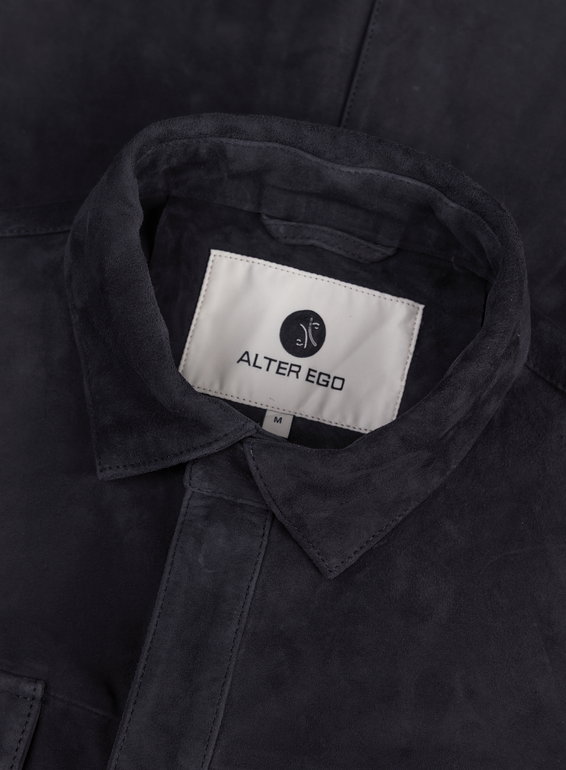 Robert overshirt van suède | FULL_WIDTH | BLUE NAVY