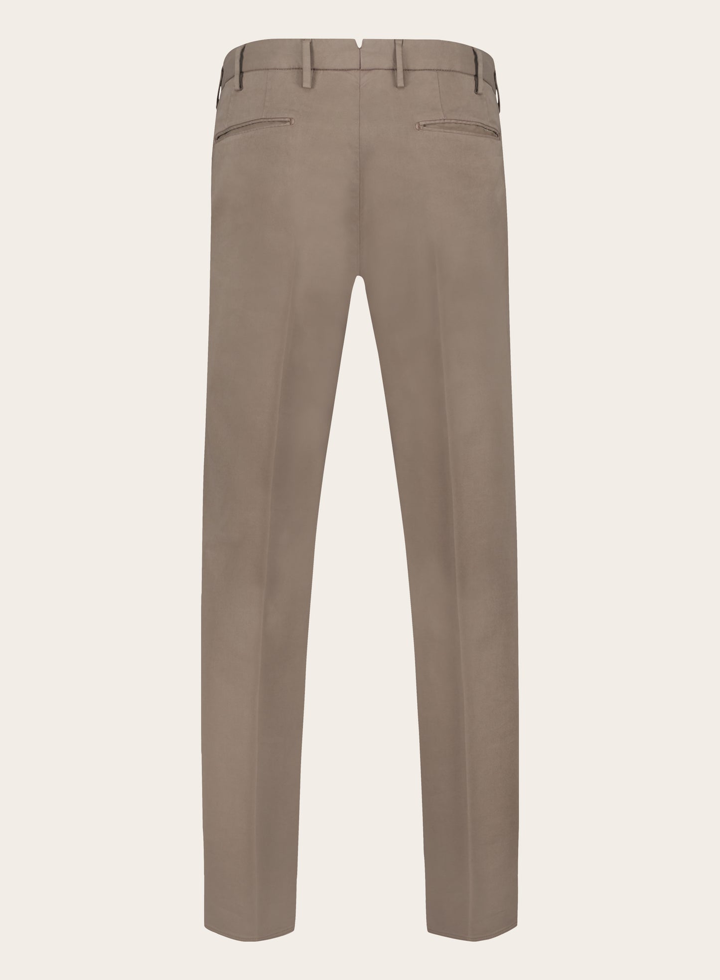 Slim-fit chino van katoen | TAUPE