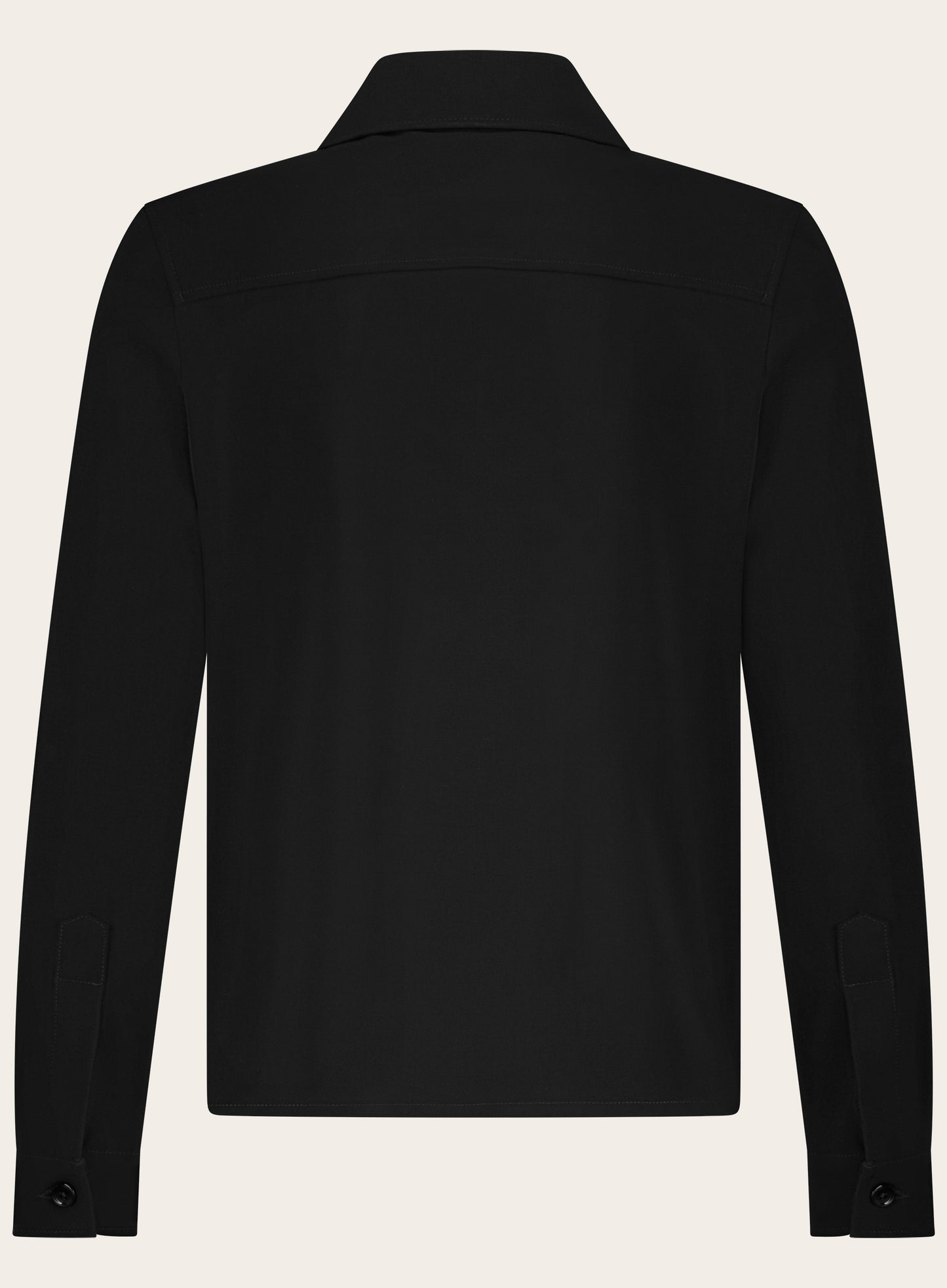 Overshirt van wol | Zwart