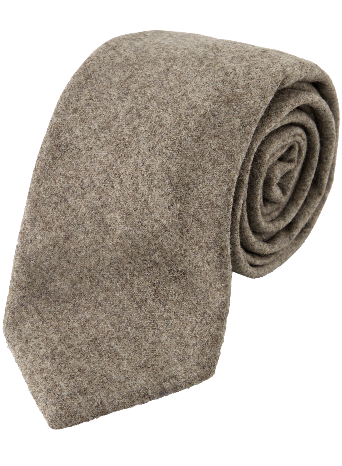 Gemêleerde stropdas van zijde | TAUPE