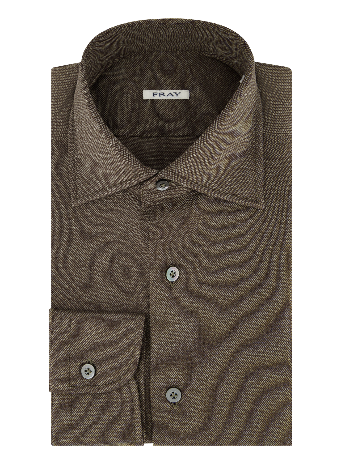 Shirt van katoen | Bruin