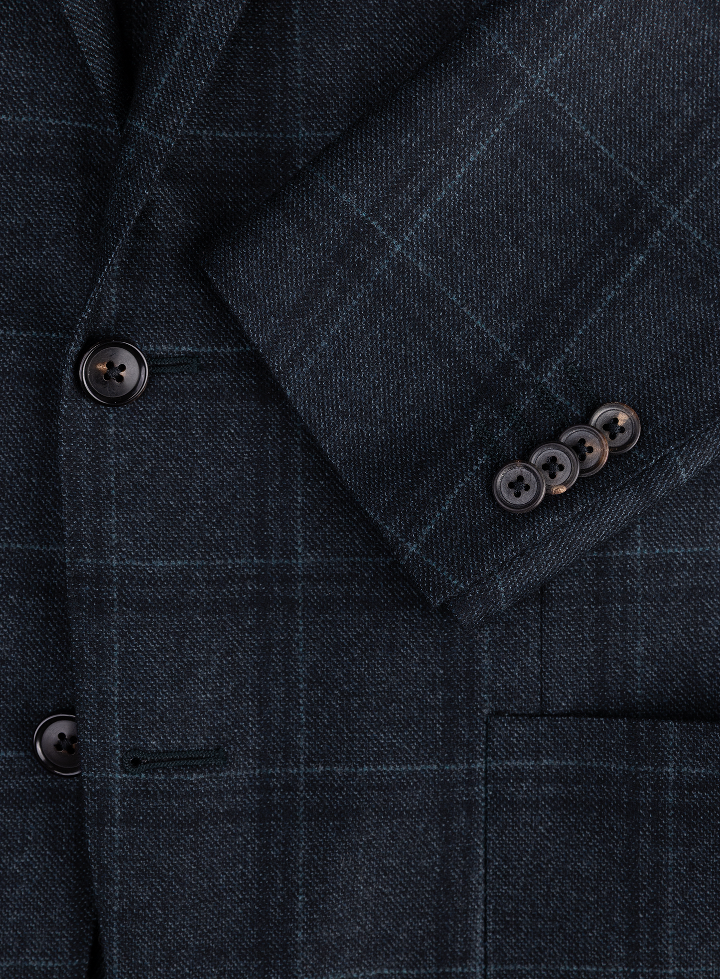 Geruit jasje van wol | FULL_WIDTH | BLUE NAVY