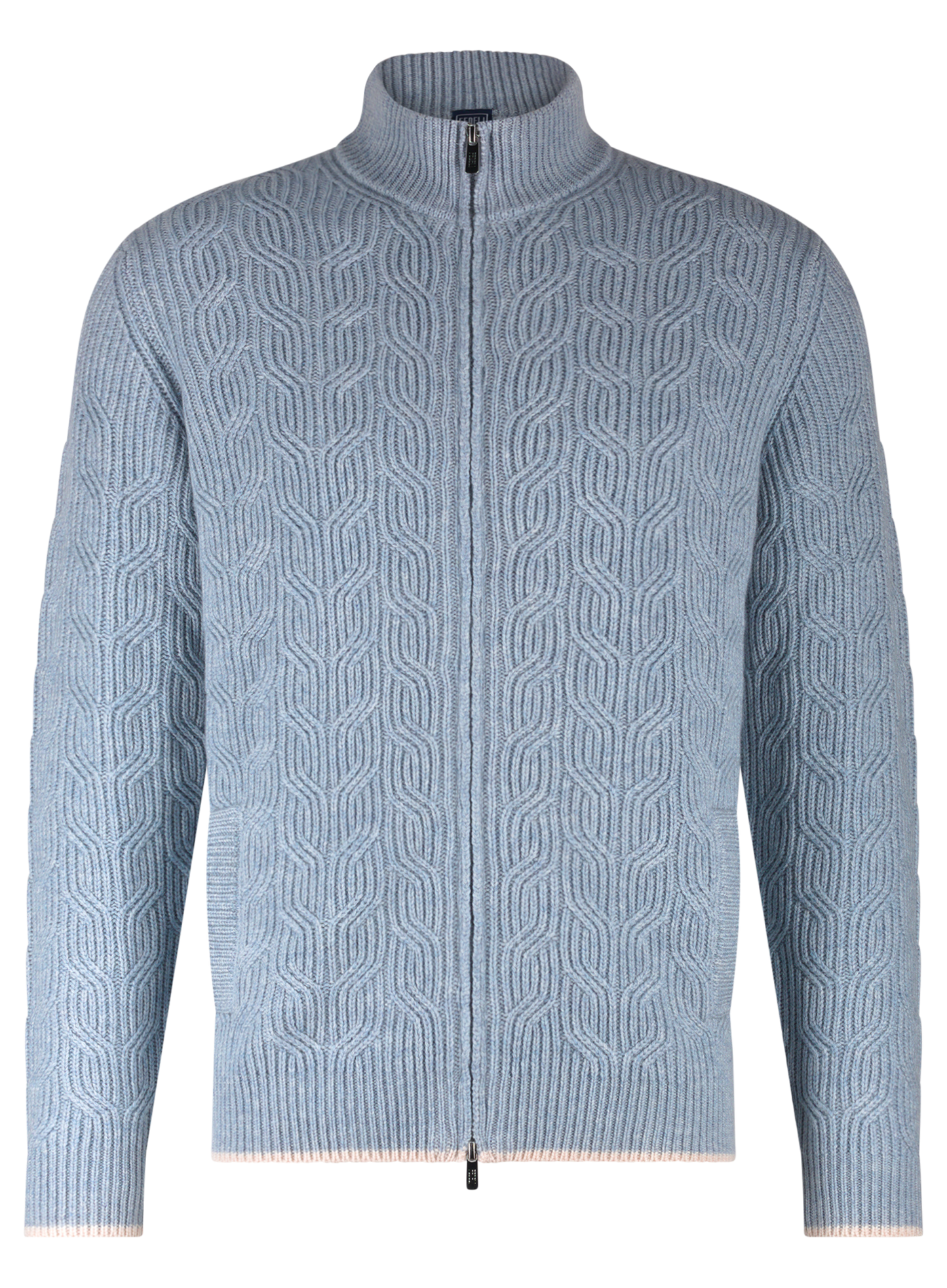 Cashmere zago ritsvest | L.Blauw