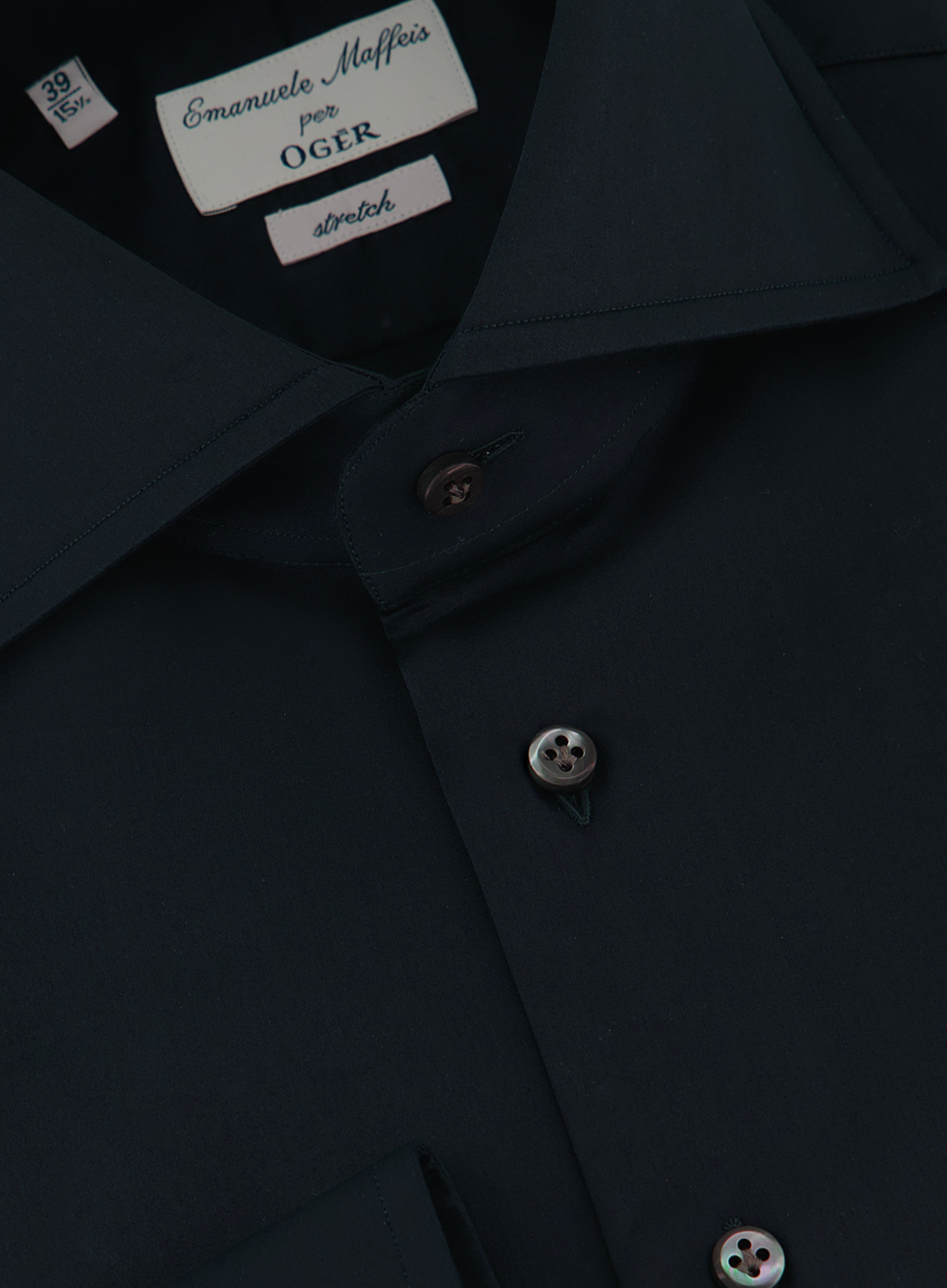 Stretch shirt van katoen | FULL_WIDTH | BLUE NAVY