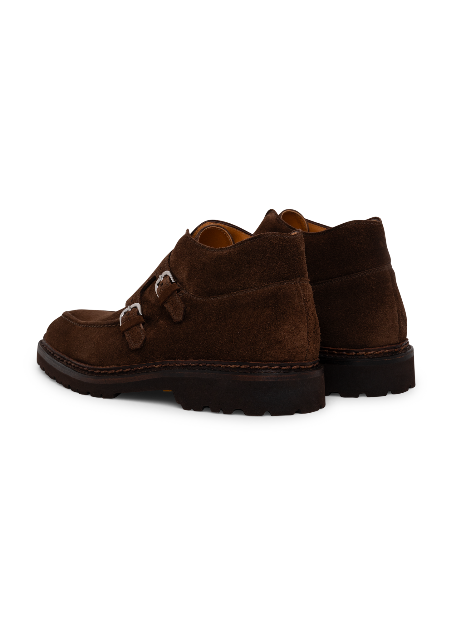 Diamente III dubbele gespschoenen van suède | Bruin