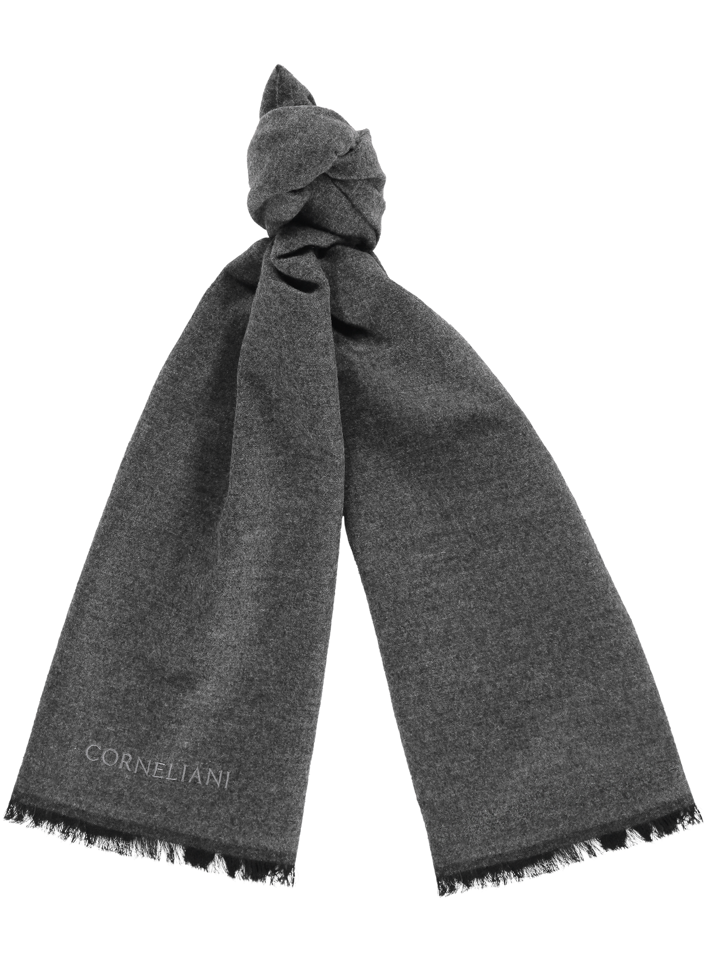 Shawl van cashmere | Antraciet