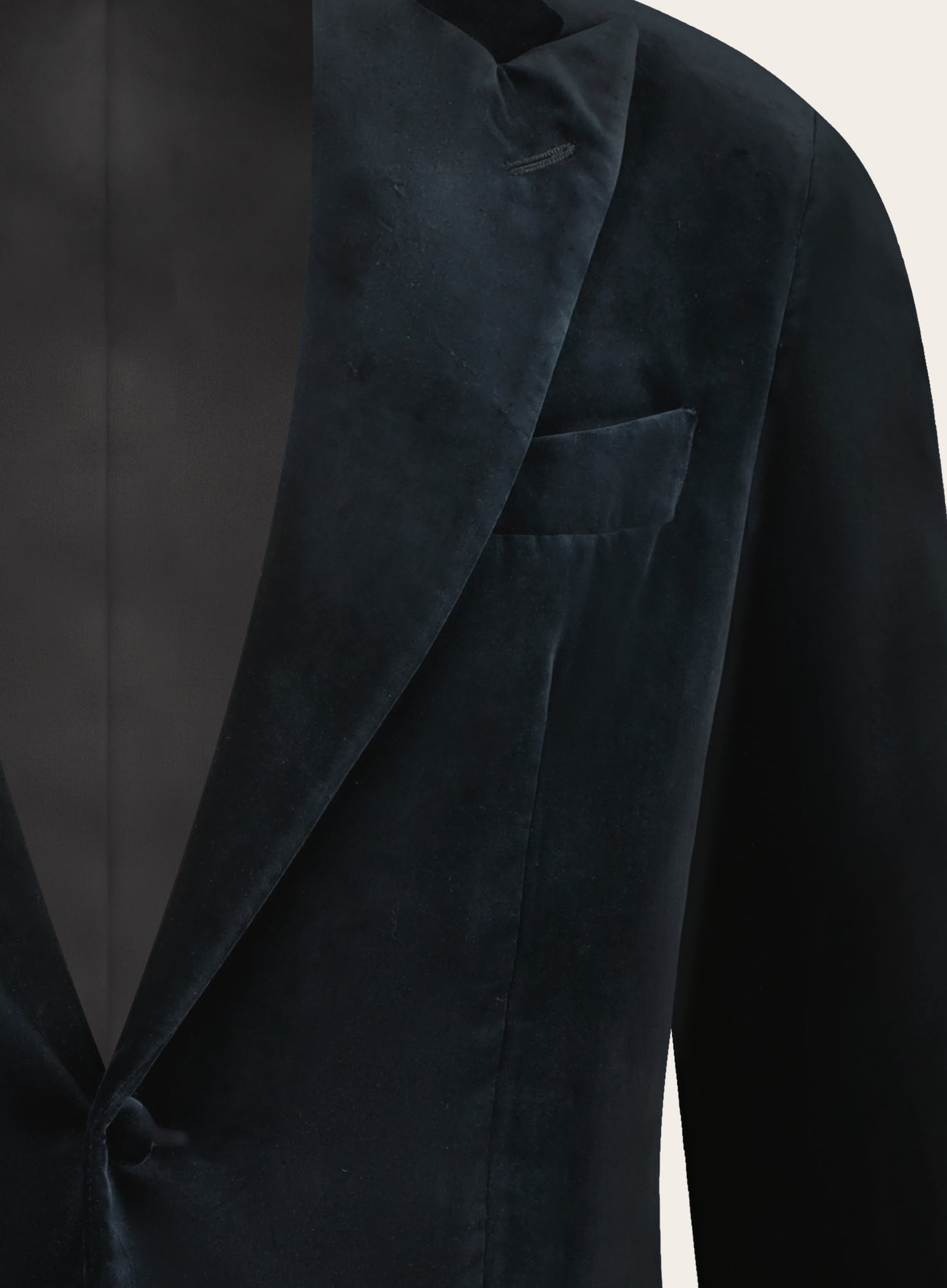 Slim-fit jasje van velours | BLUE NAVY