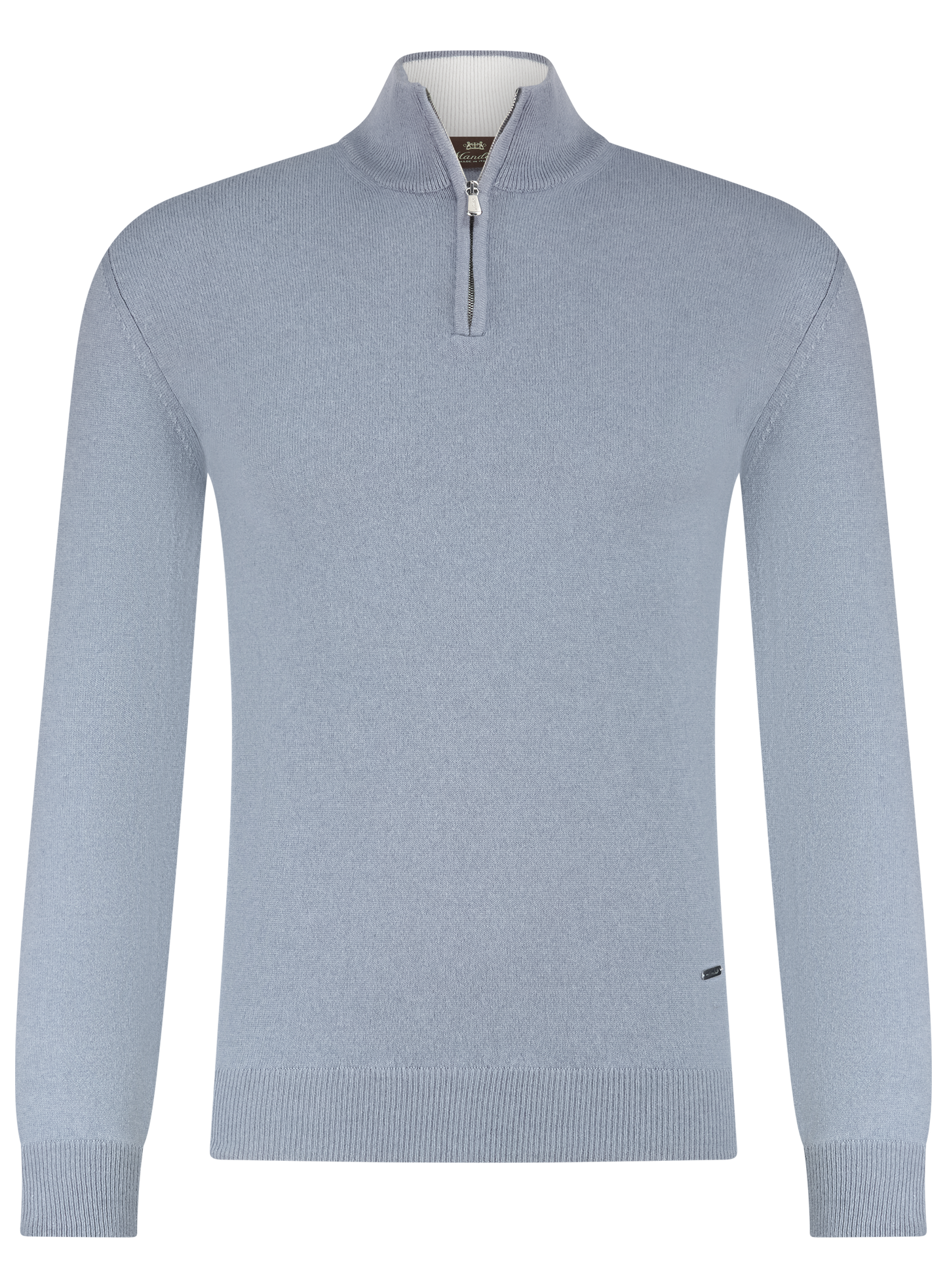 Half-zip trui van cashmere | L.Blauw