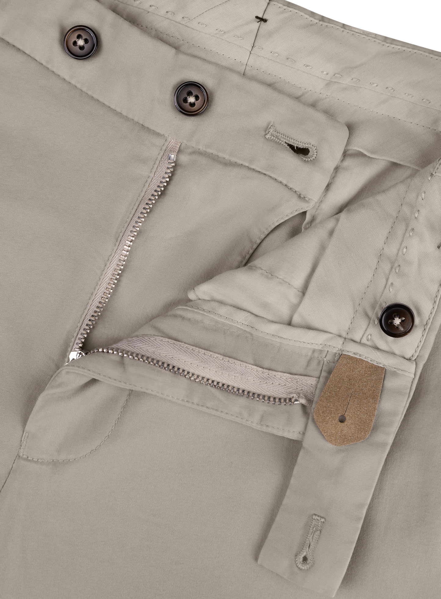 Pantalon van katoen en lycocell | Beige