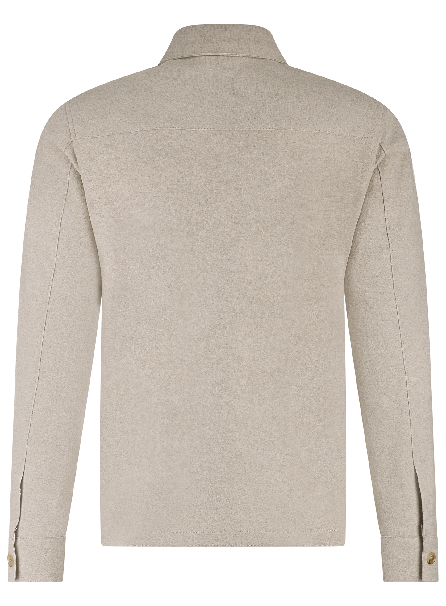 Overshirt van wol en cashmere | Beige