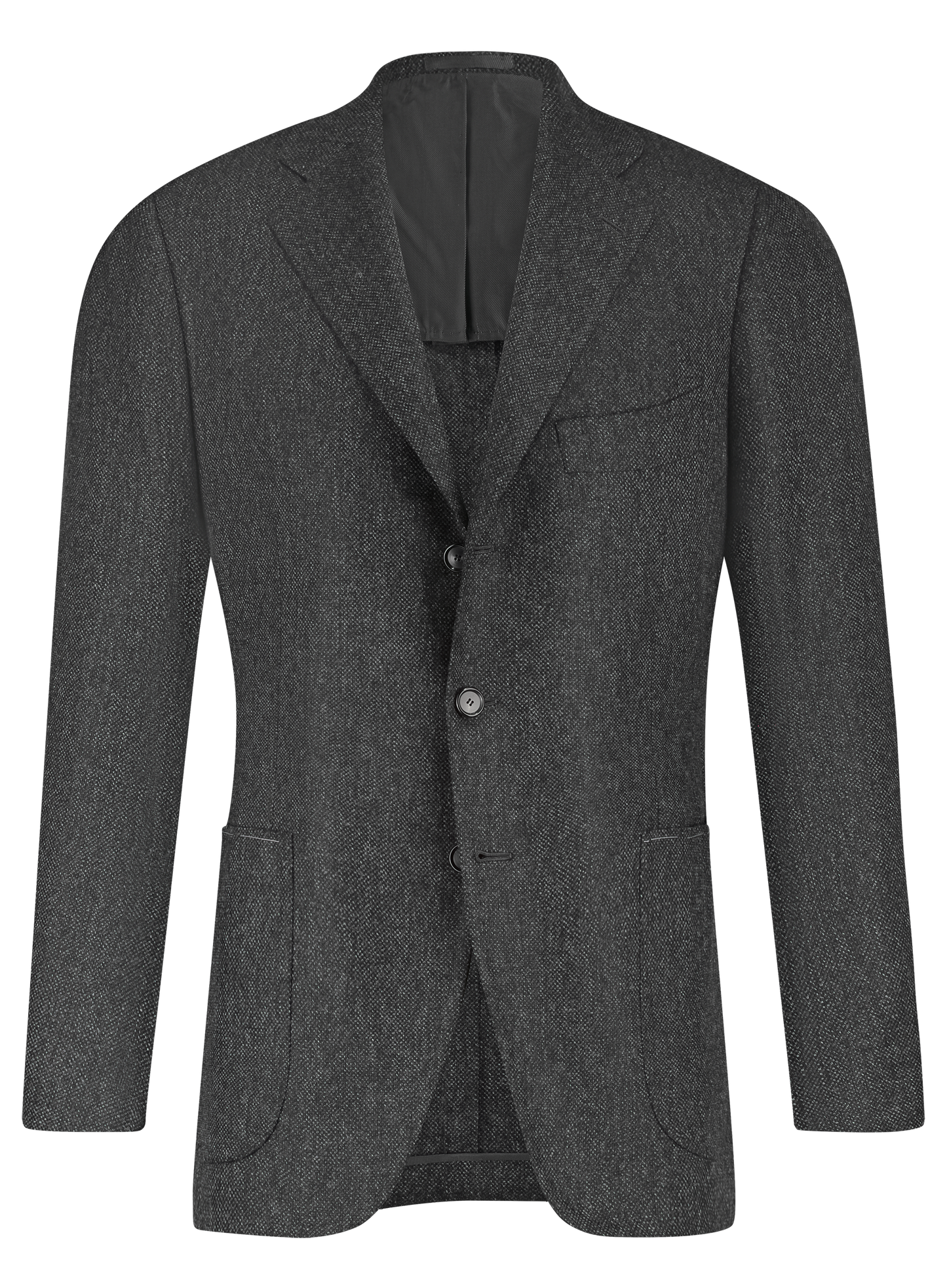 Handgemaakt jasje van cashmere | Antraciet