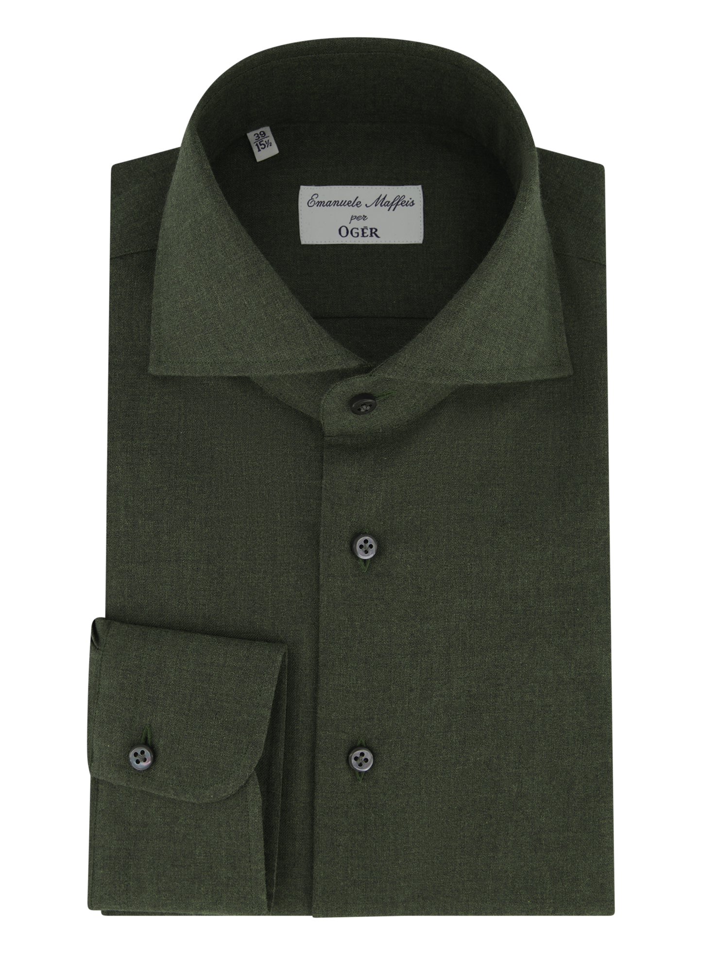 Shirt van katoen | Groen