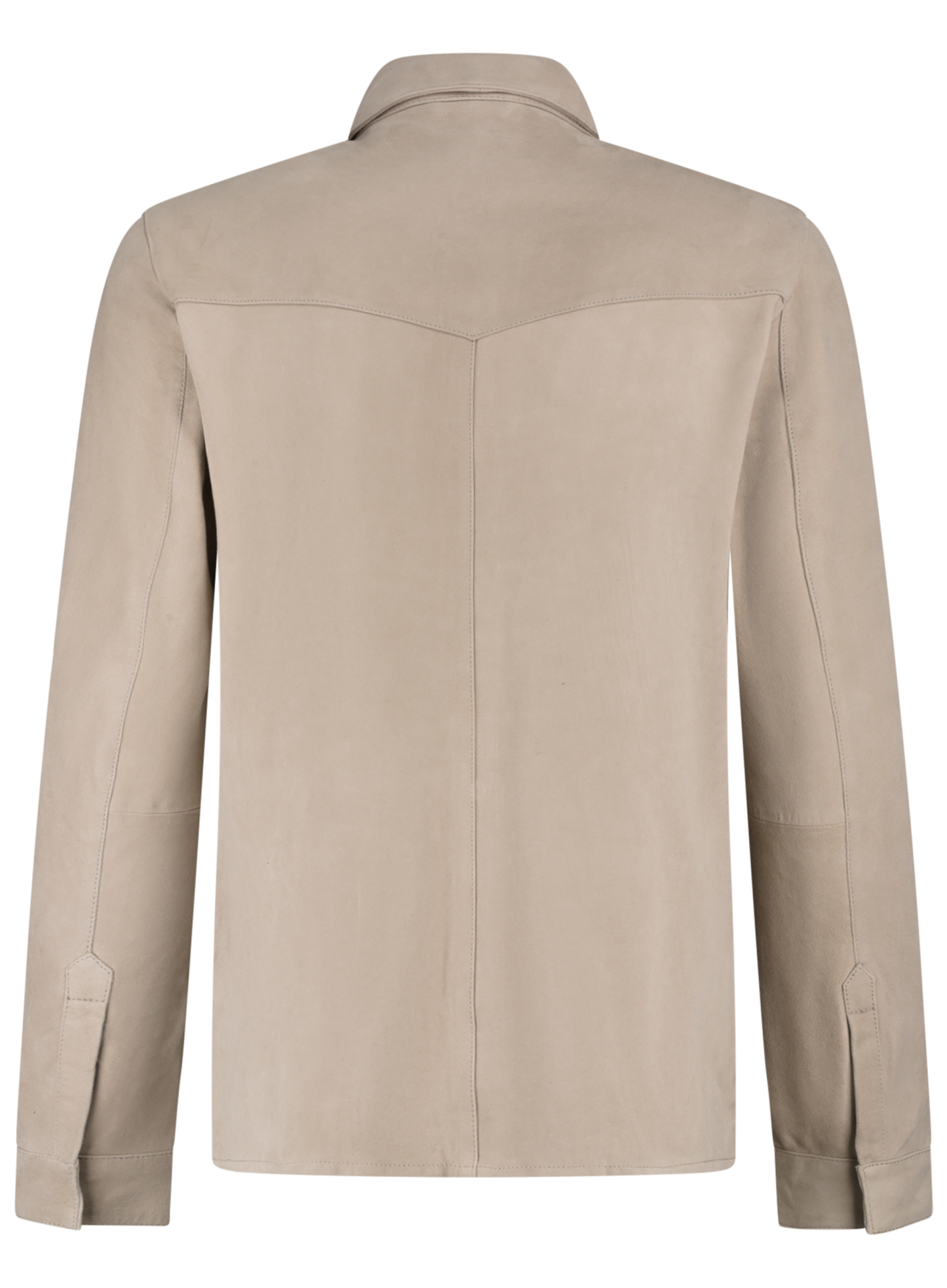 Robert overshirt van suède | Beige