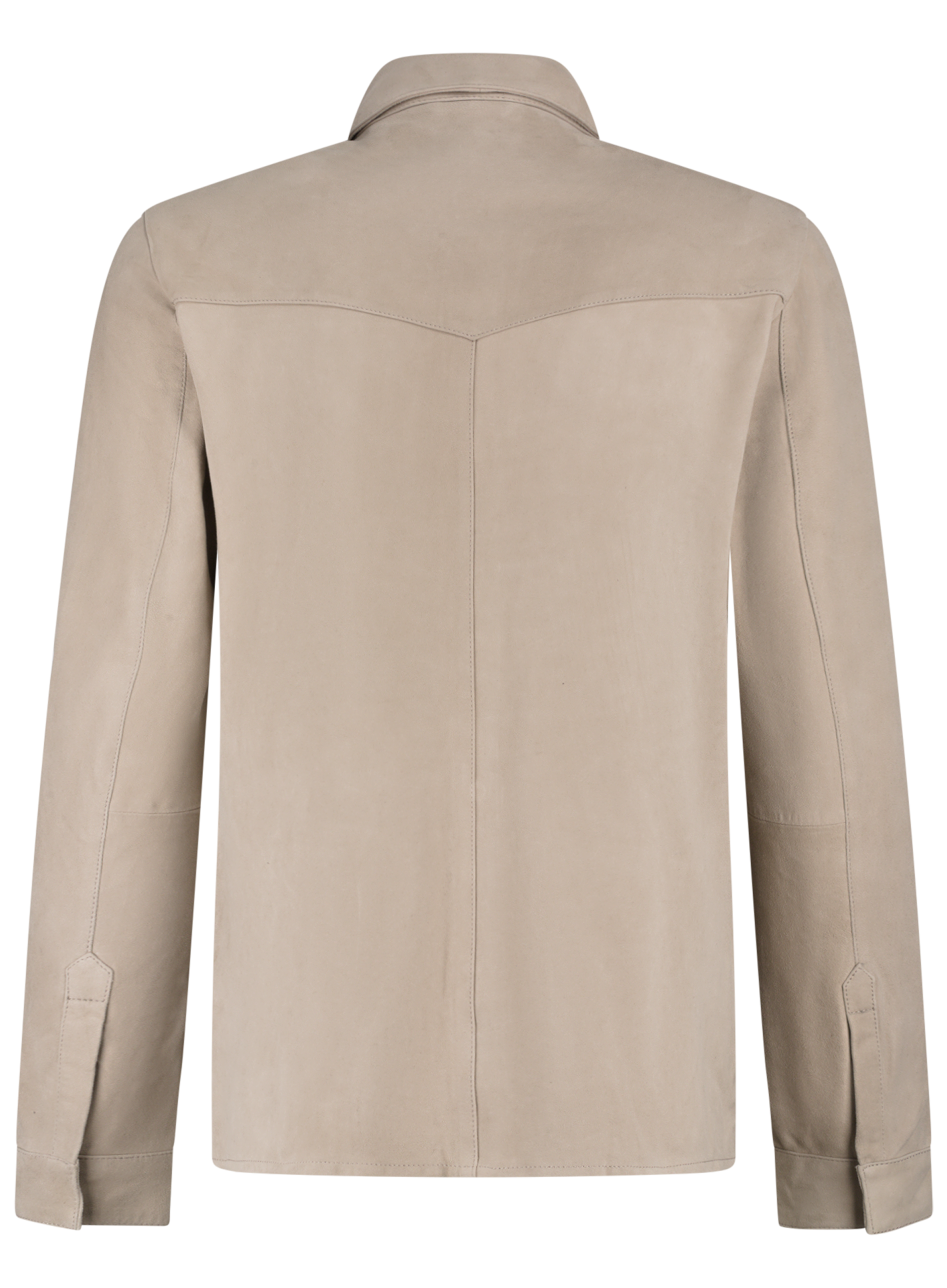 Robert overshirt van suède | Beige