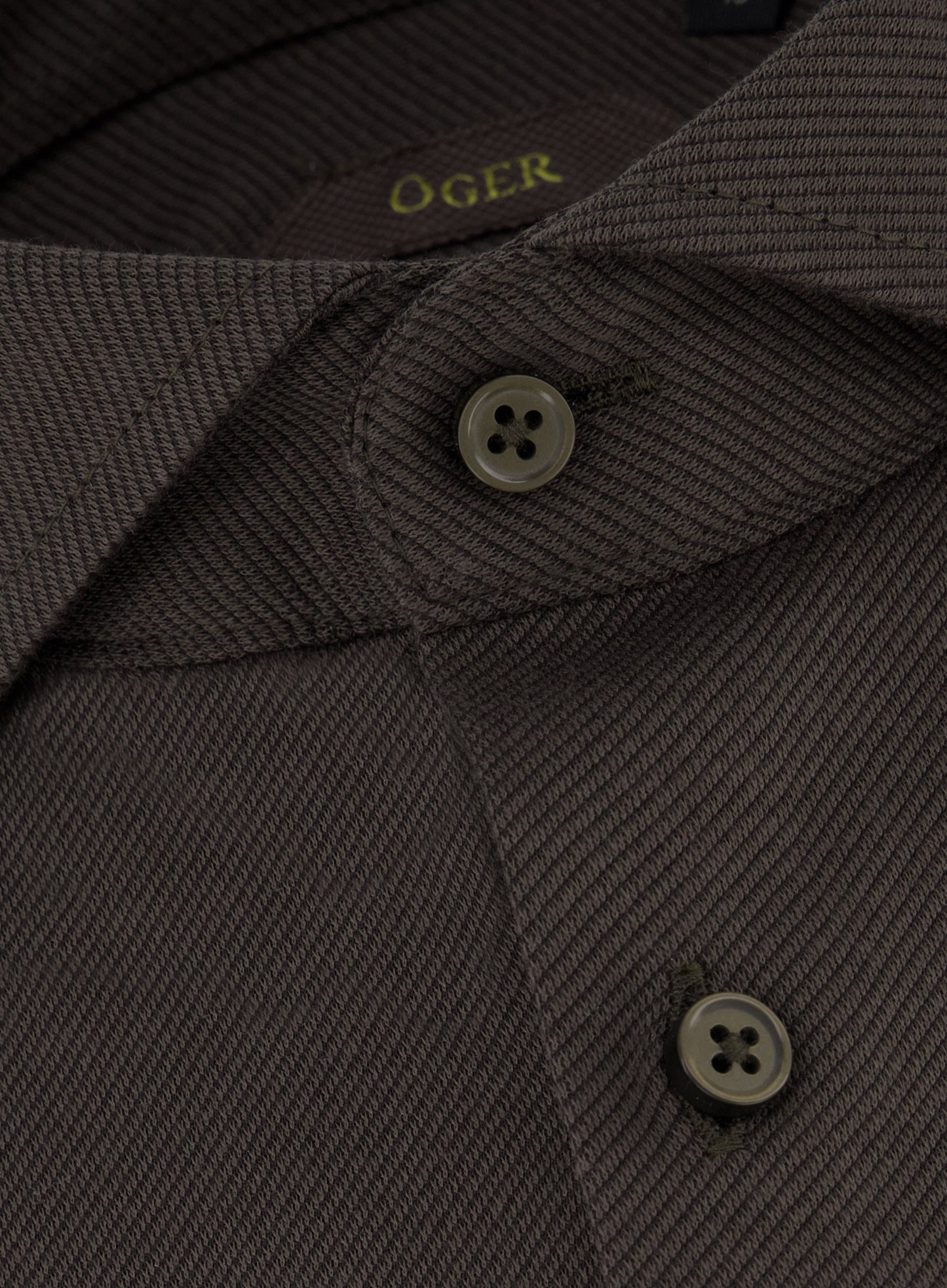 Slim-fit twill shirt van katoen | D.bruin