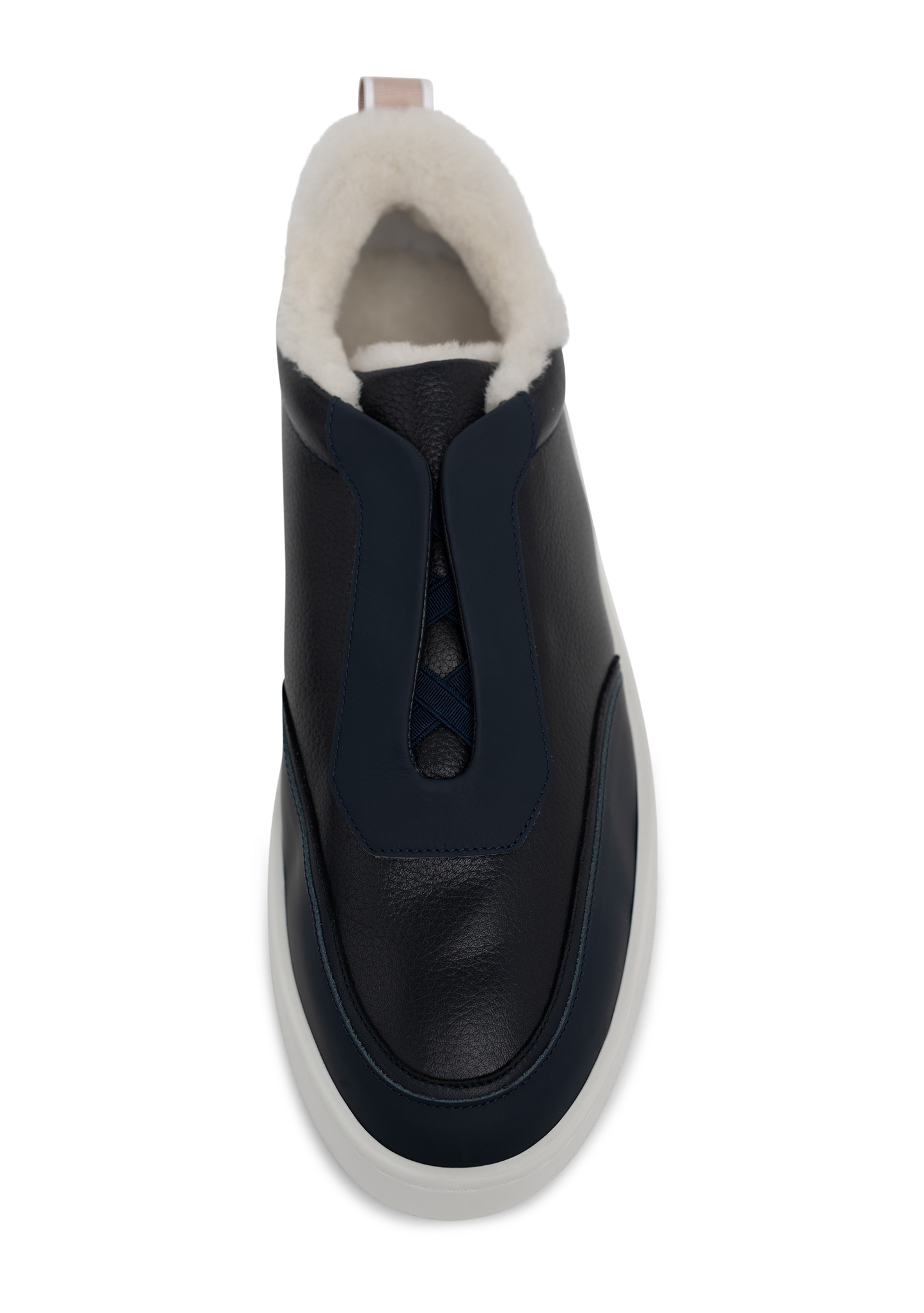 Leisure sneakers van leer | BLUE NAVY