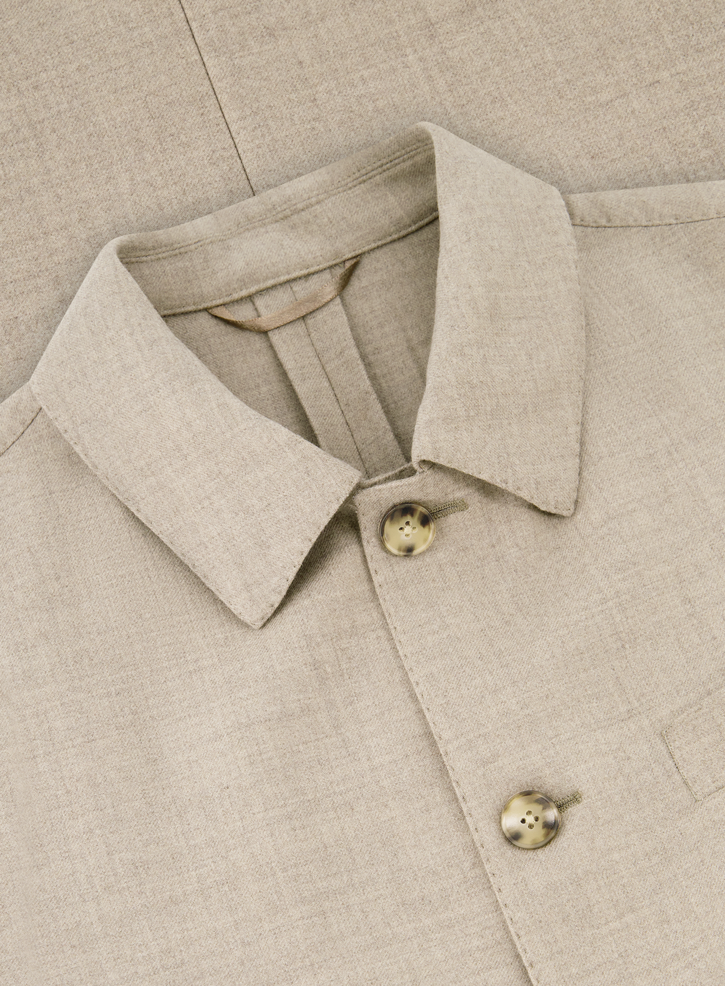 Shirt jacket van wol | FULL_WIDTH | TAUPE