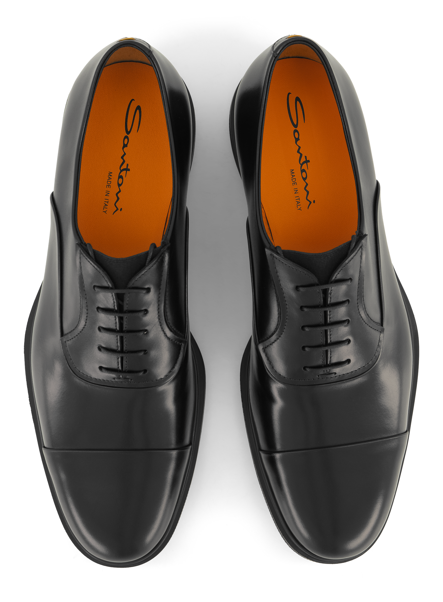 Veterschoenen van leer | Zwart