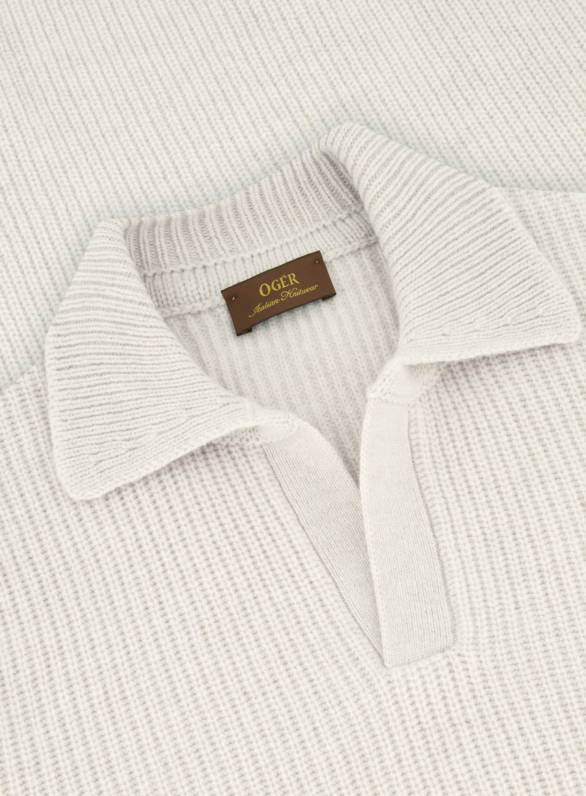 Buttonless polo van wol | FULL_WIDTH | L.BEIGE
