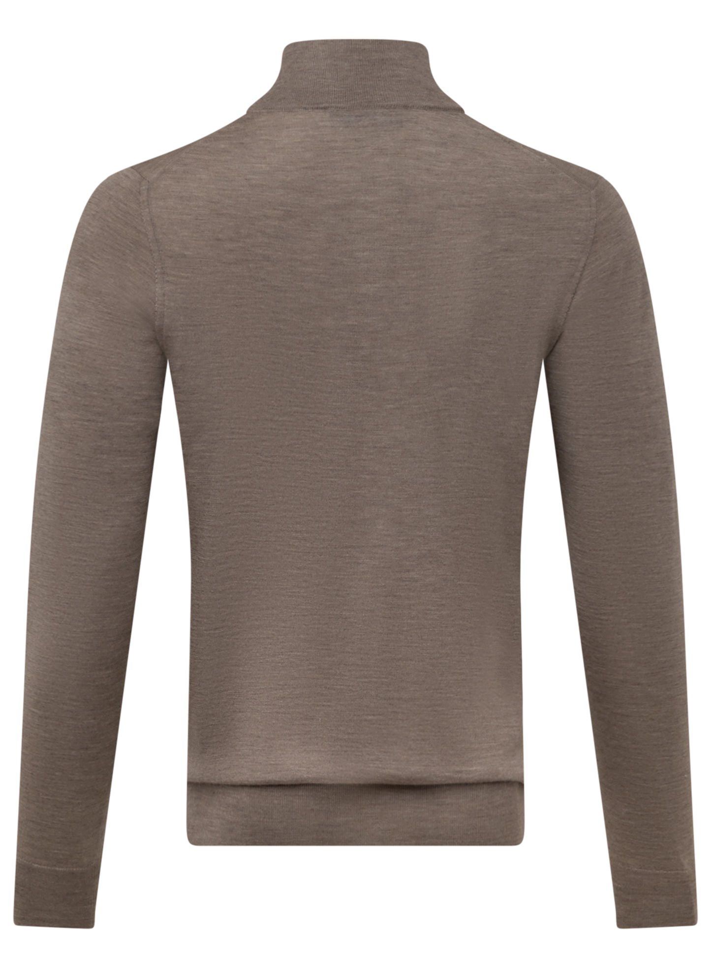 Half-zip vest van cashmere en zijde | TAUPE