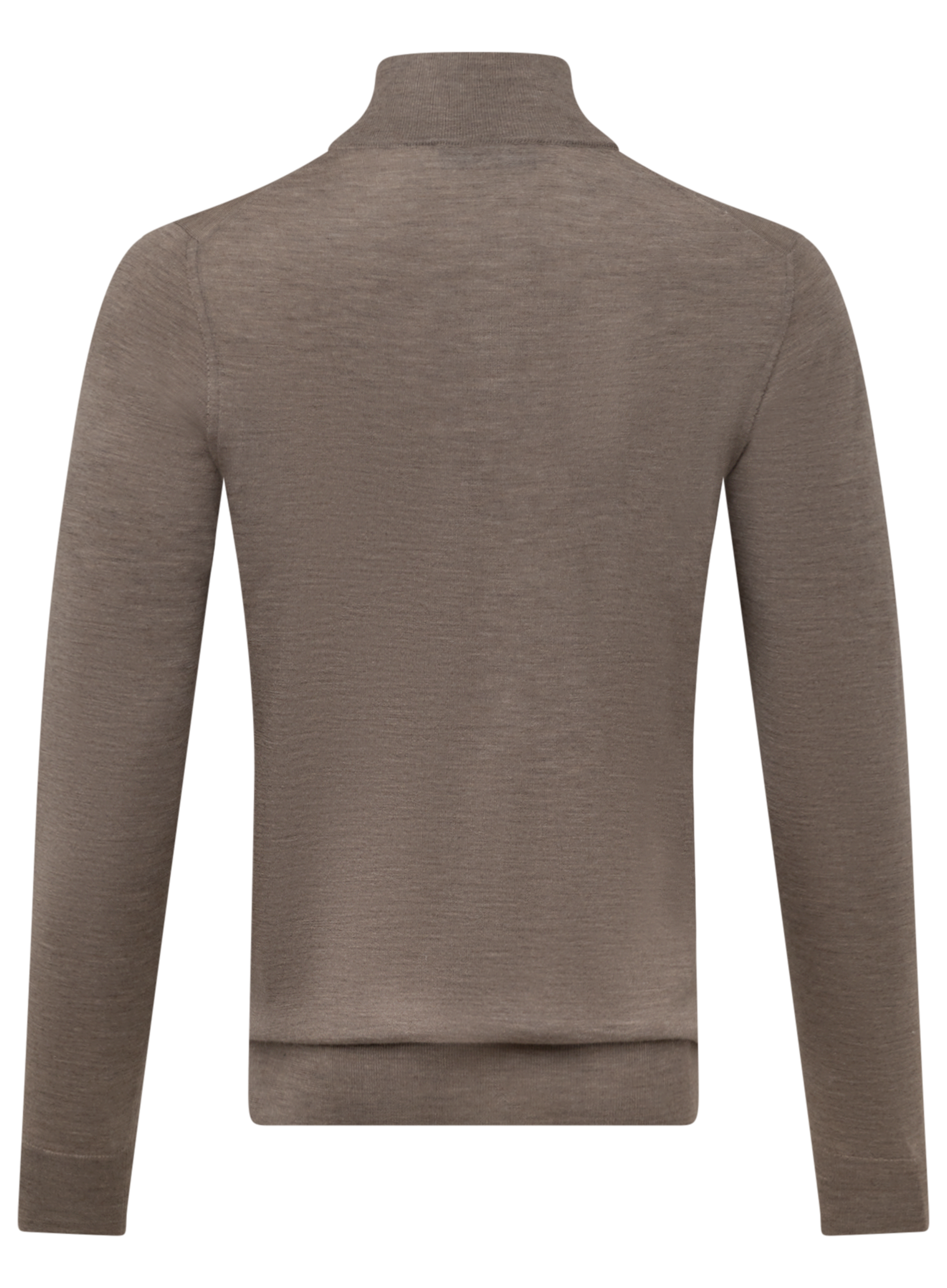 Half-zip vest van cashmere en zijde | TAUPE