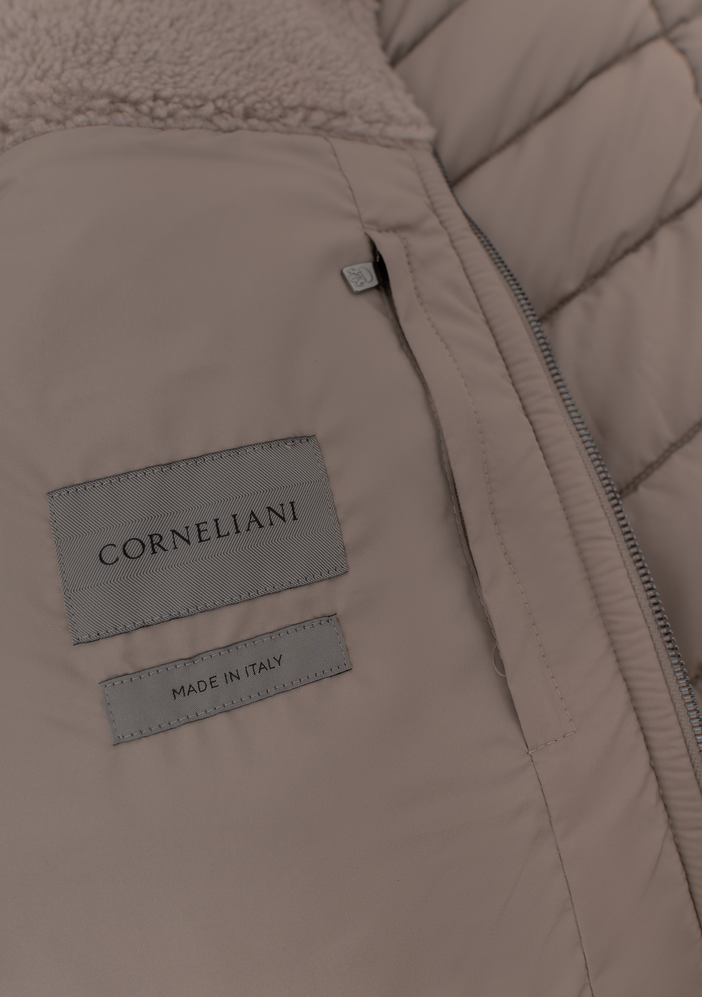 Gewatteerde jas | FULL_WIDTH | Beige