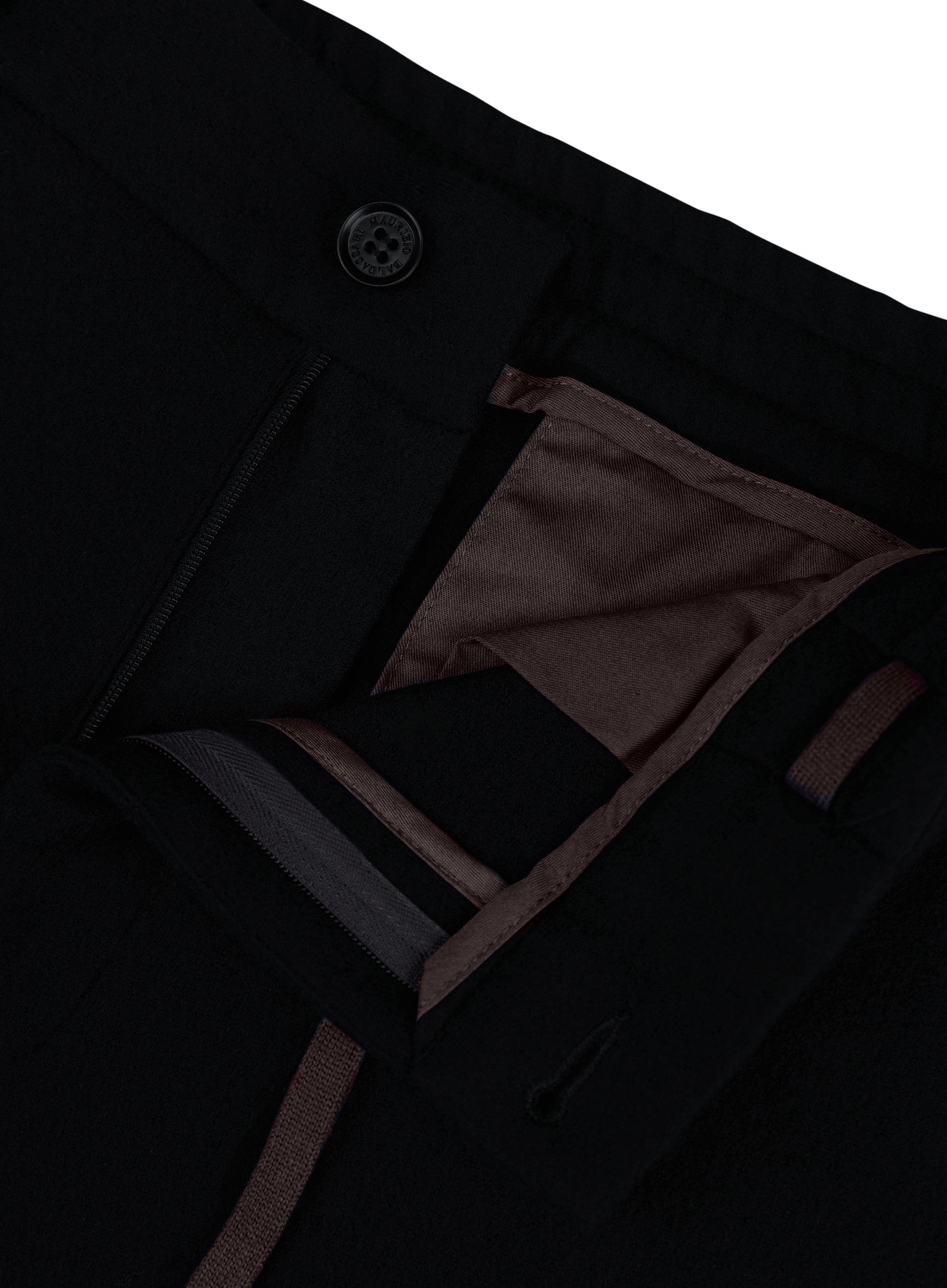 Jog pantalon van virgin wol | FULL_WIDTH | Zwart