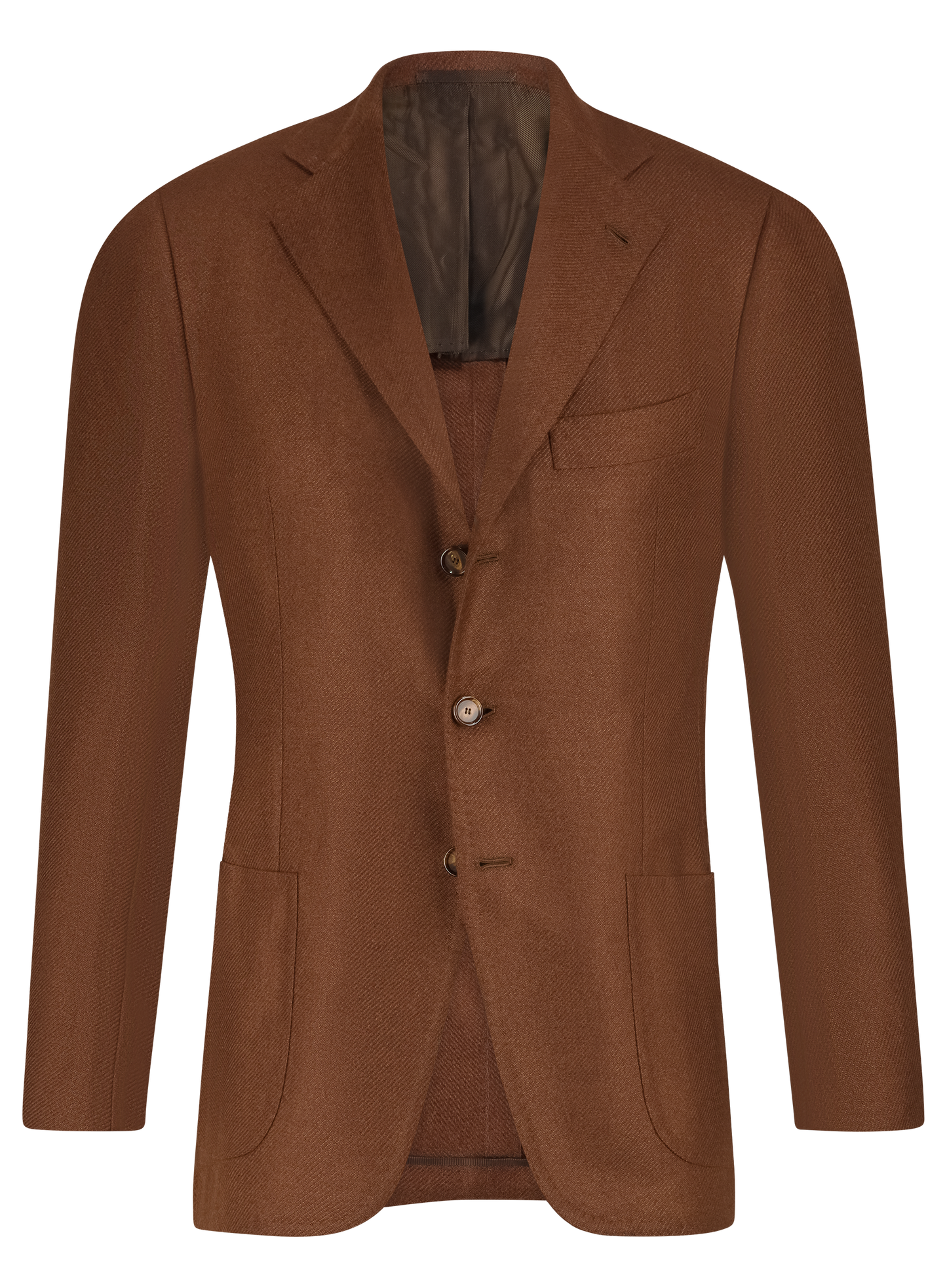Handgemaakt jasje van Cashmere | Bruin