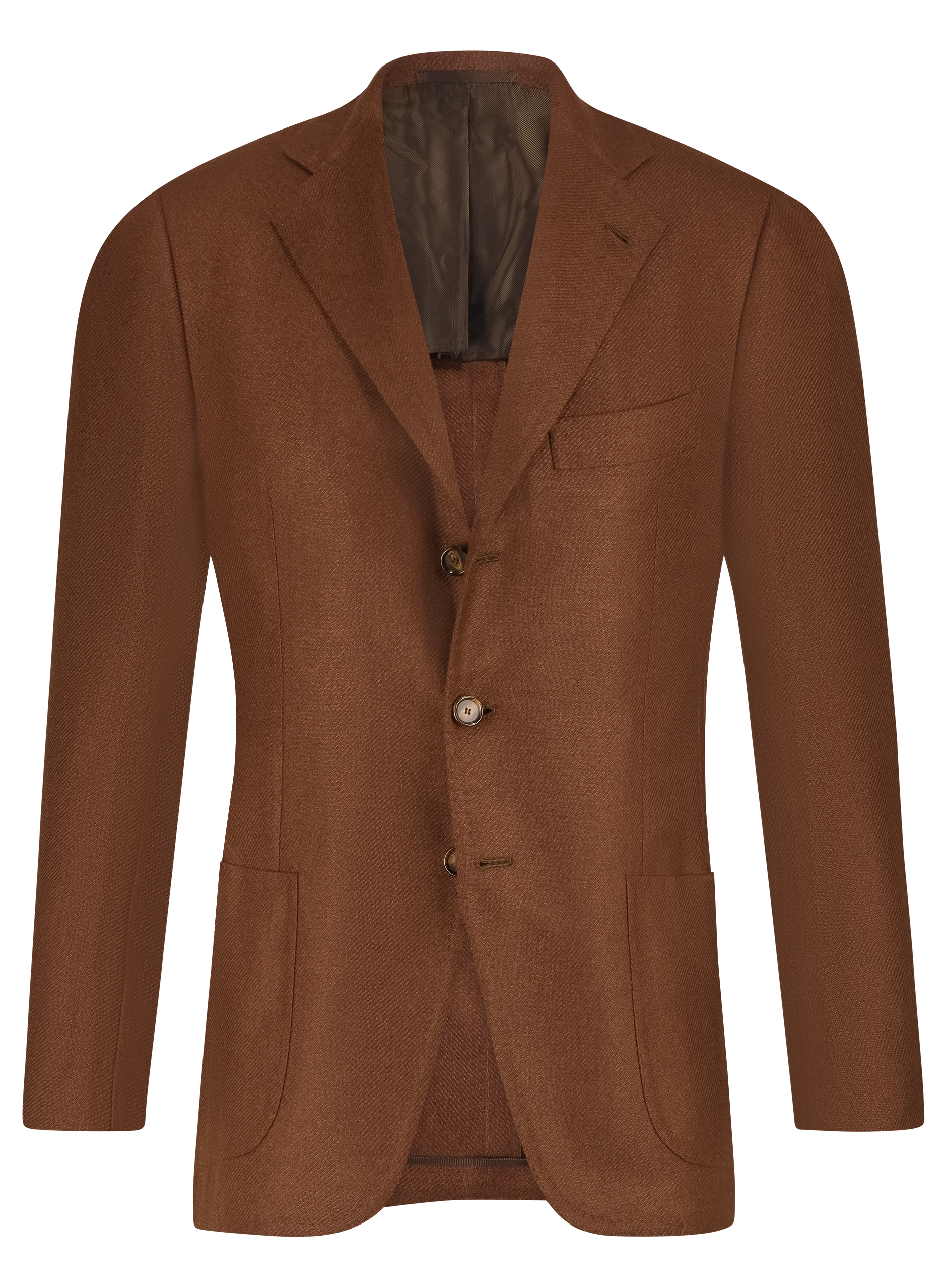 Handgemaakt jasje van Cashmere | Bruin