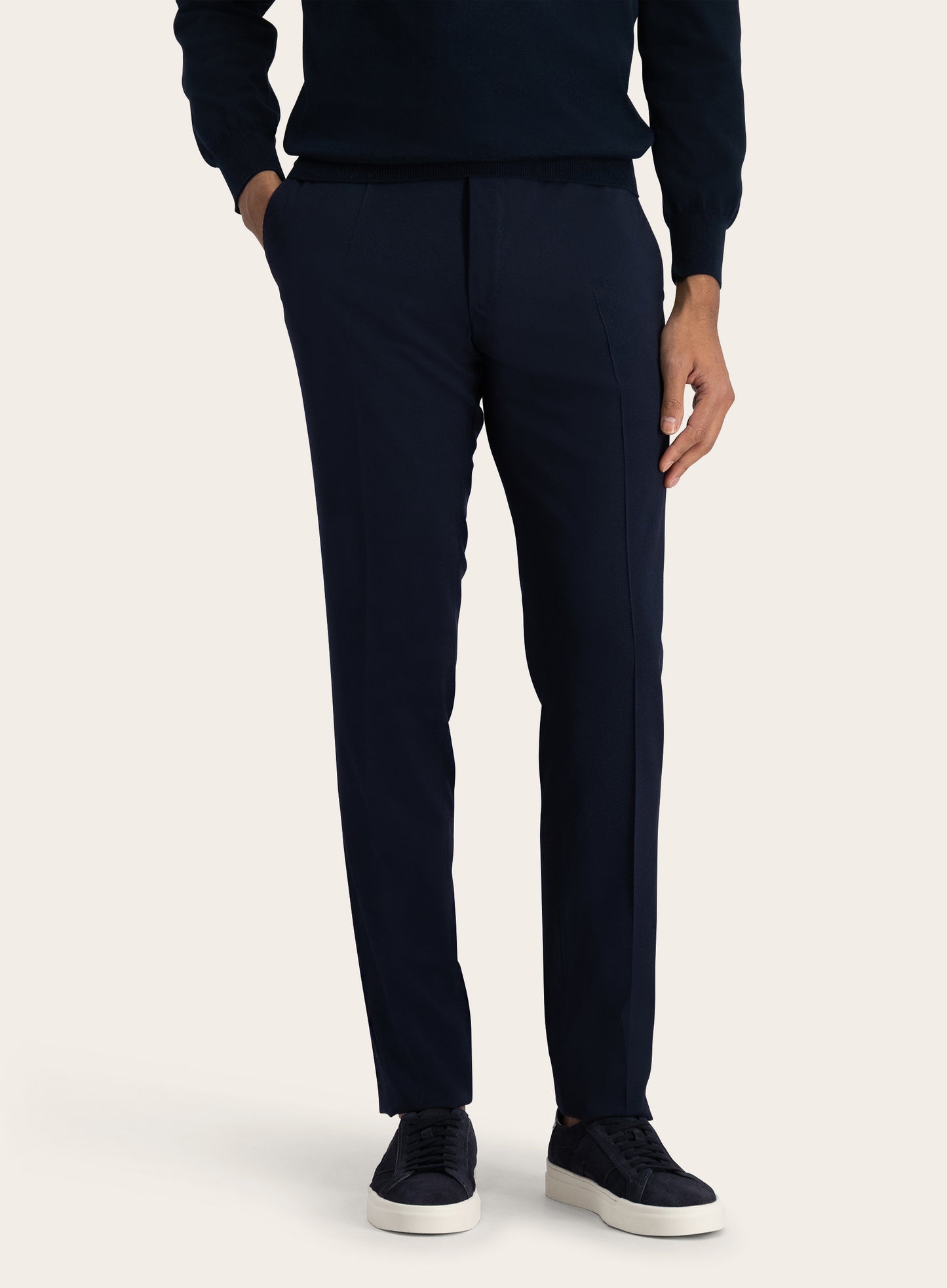 Pantalon van wol | BLUE NAVY