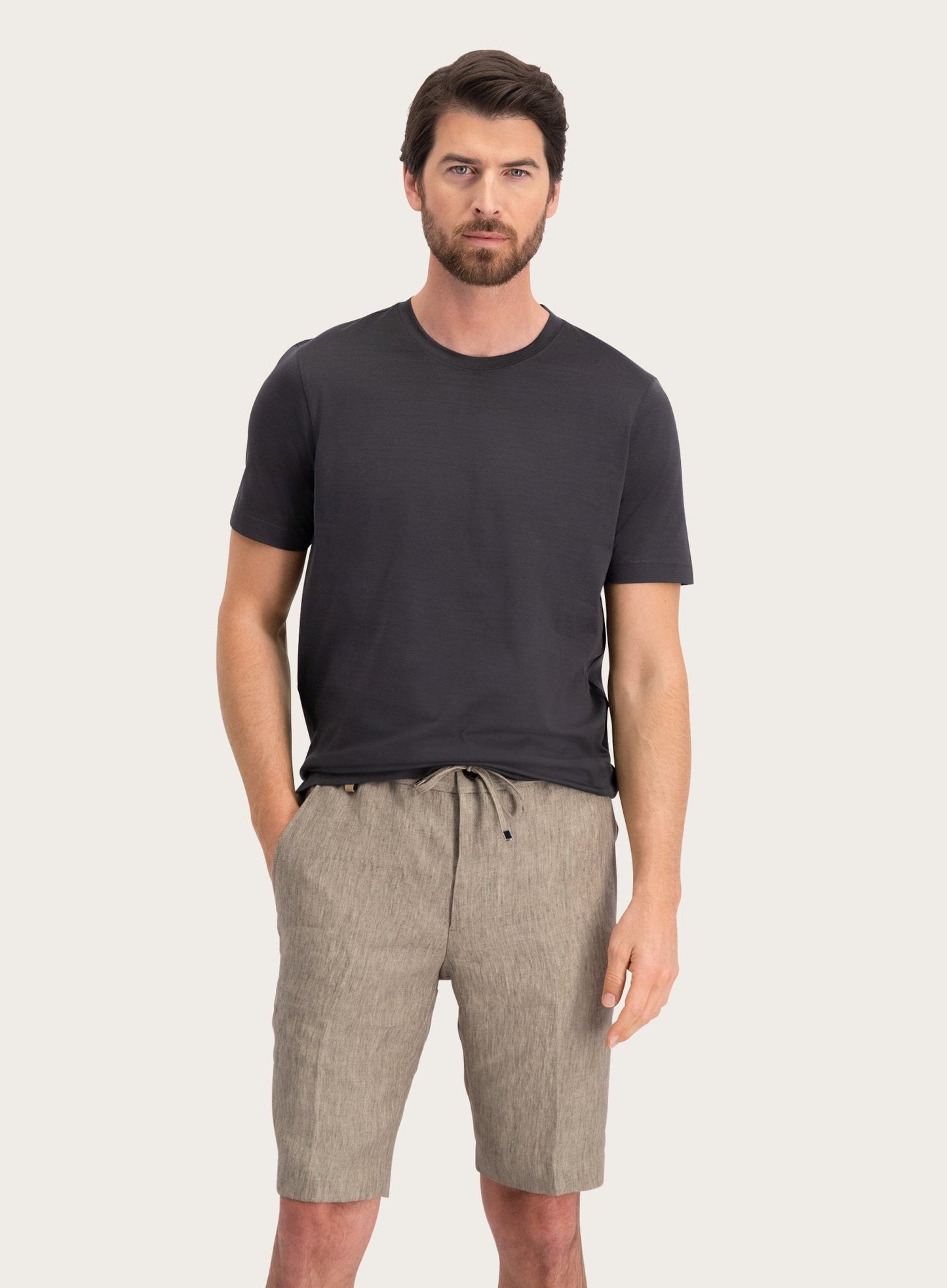 T-shirt van katoen | WARM GREY