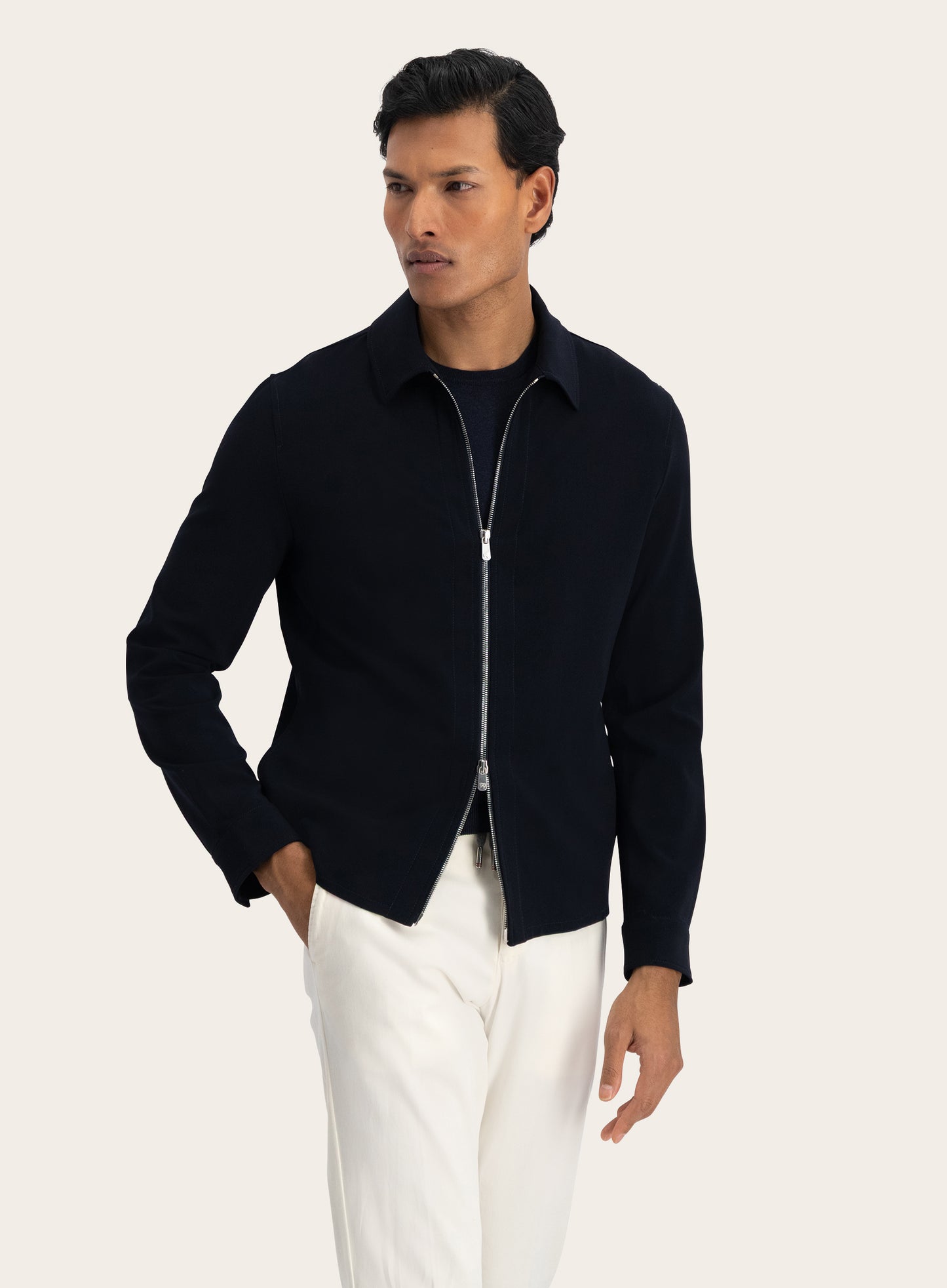 Overshirt van wol | BLUE NAVY