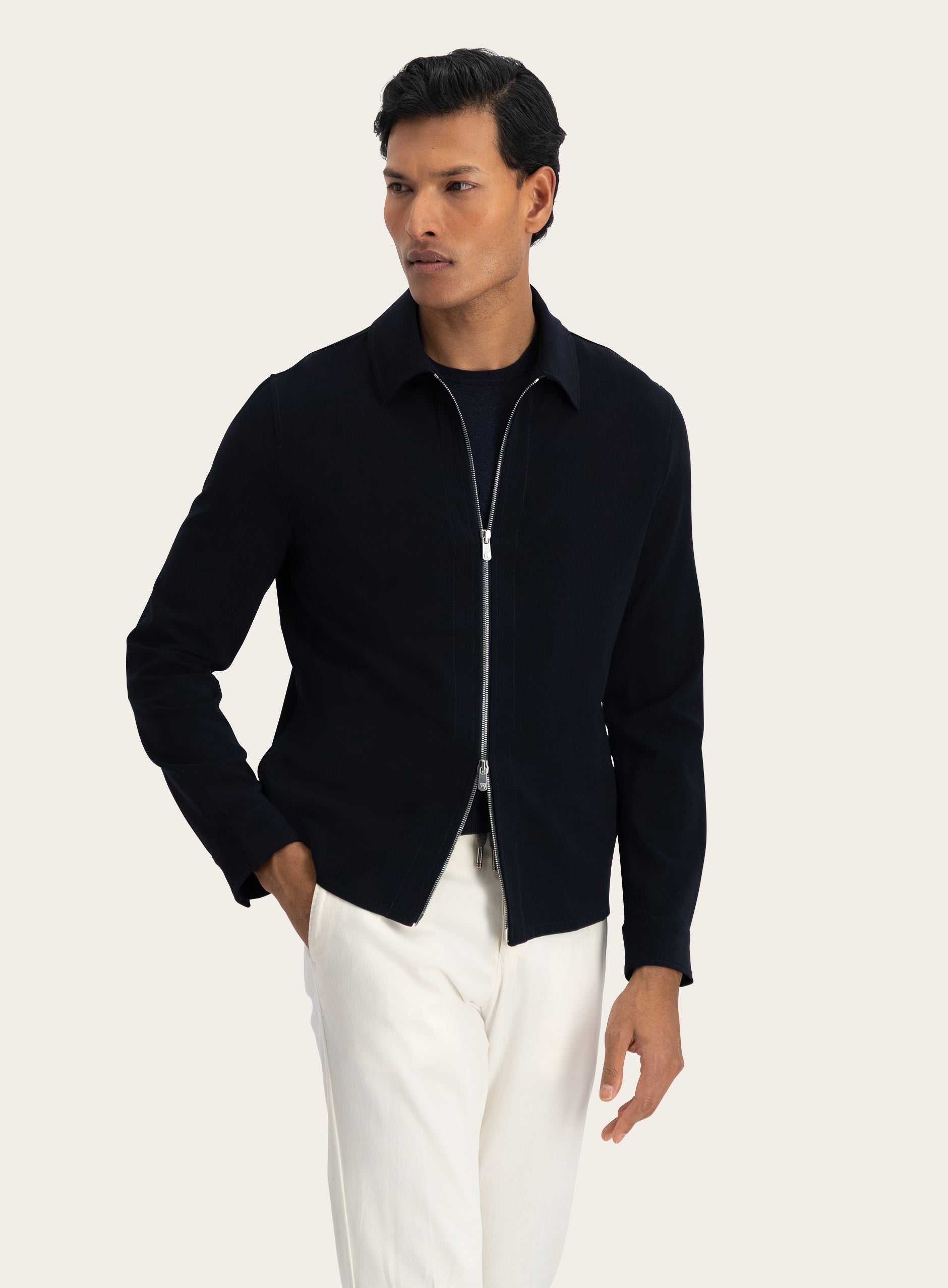 Overshirt van wol | BLUE NAVY