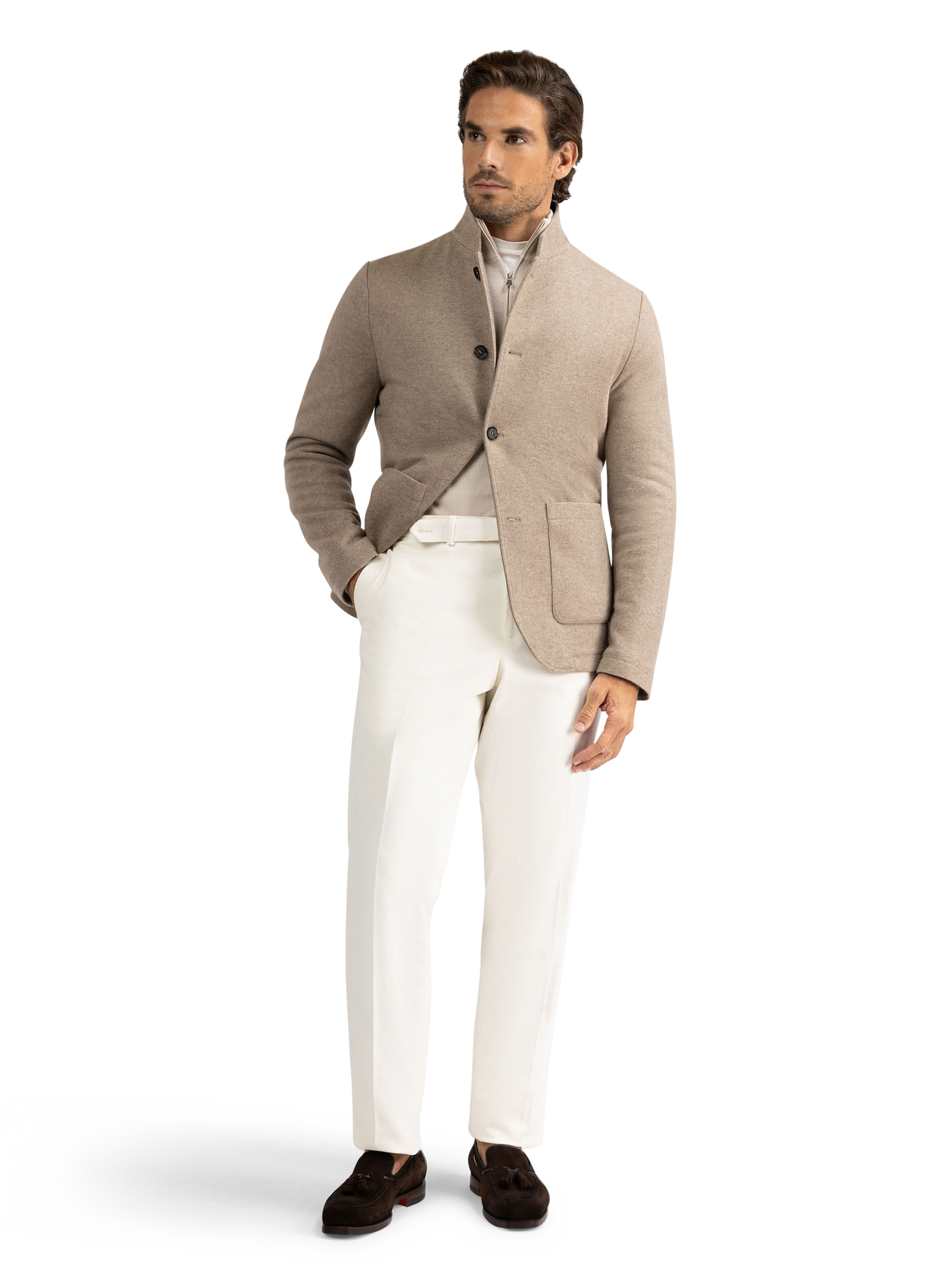 Jas van cashmere | Beige