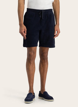 Trevone short van badstof | BLUE NAVY