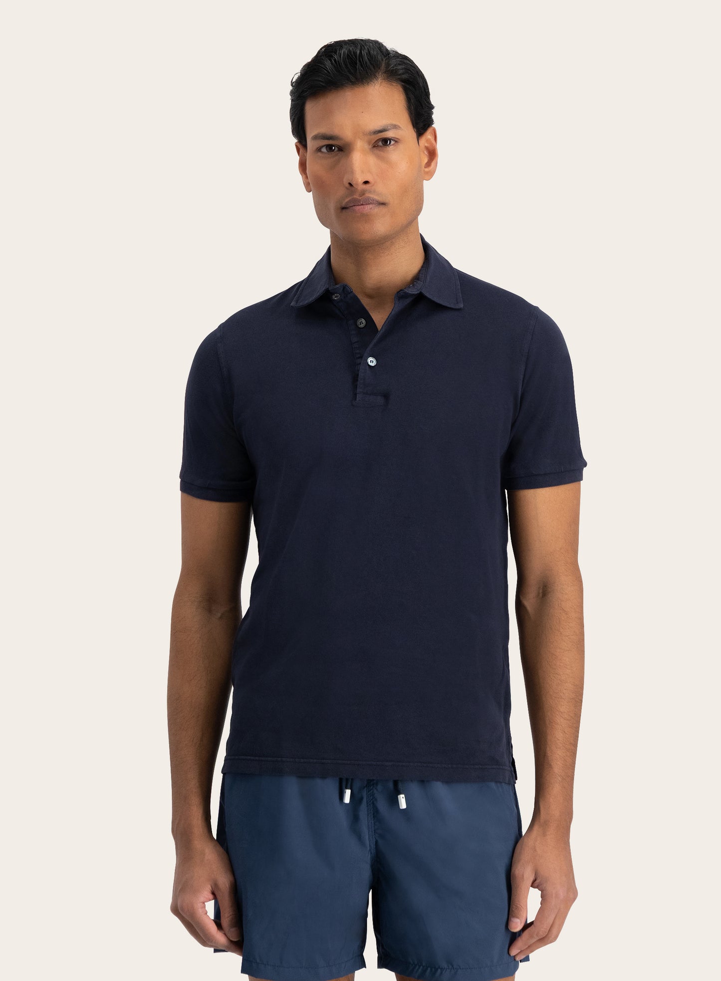 Polo met korte mouwen van katoen | BLUE NAVY